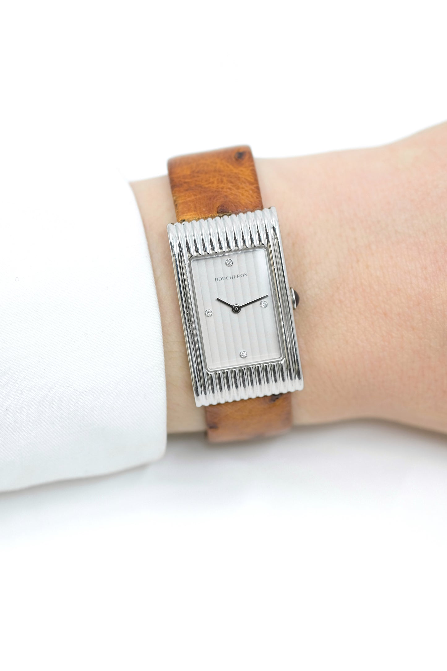 Boucheron Reflet Médium Acier & Diamants - 4 bracelets - 2019 (full set)