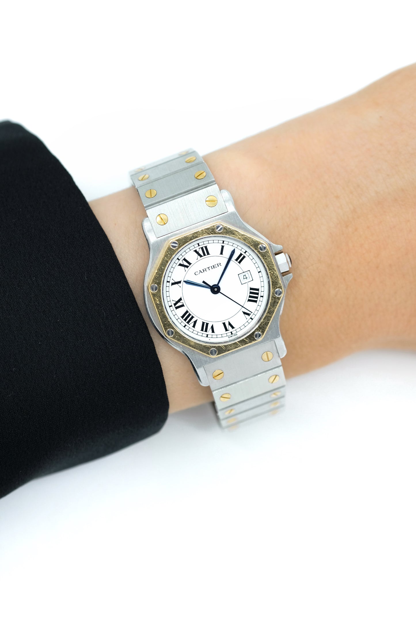 Cartier Santos Octogonale Or & Acier - Grand Modèle - Automatique