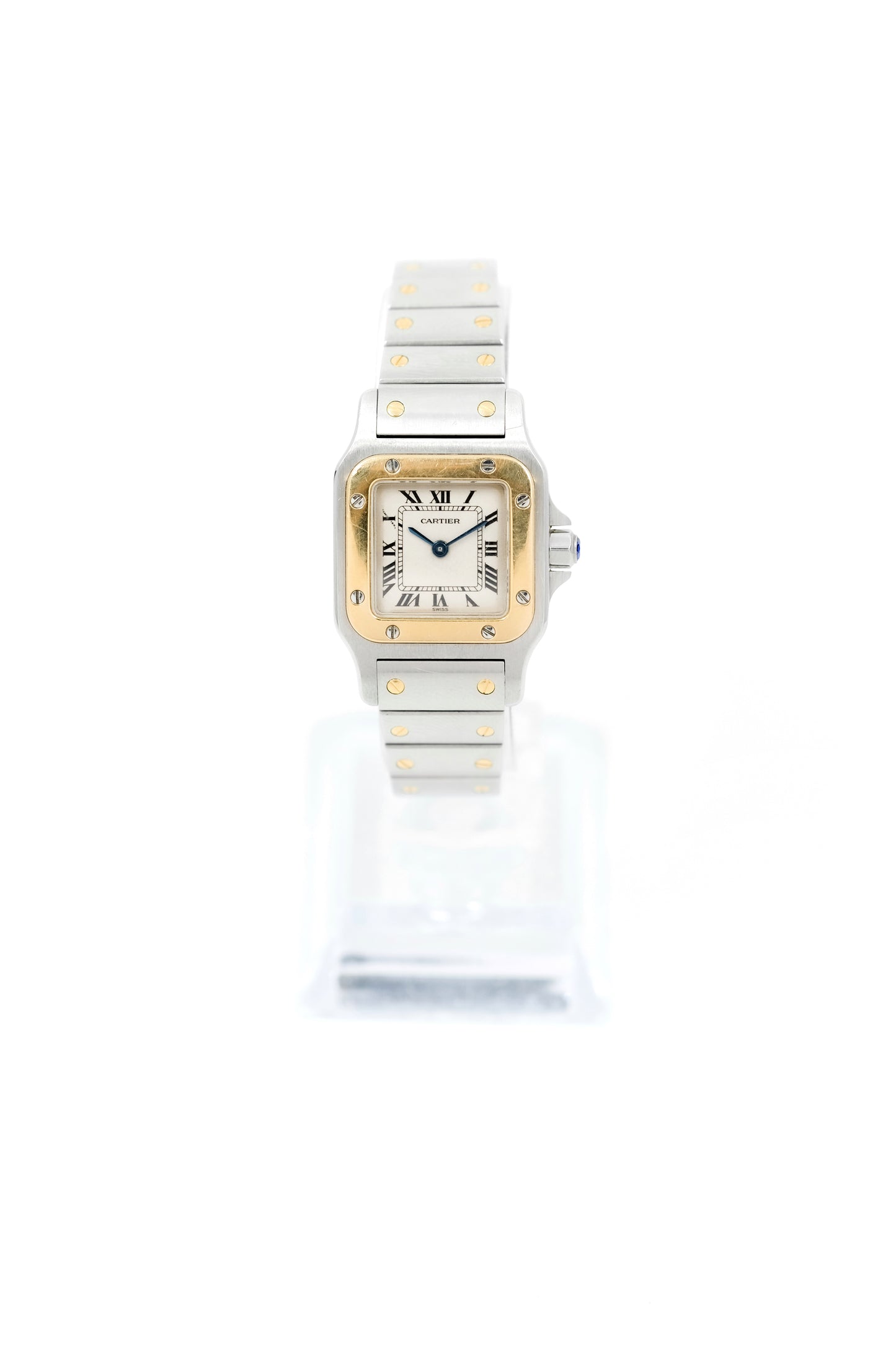 Cartier Santos Lady Galbée Or & Acier - v. 1990