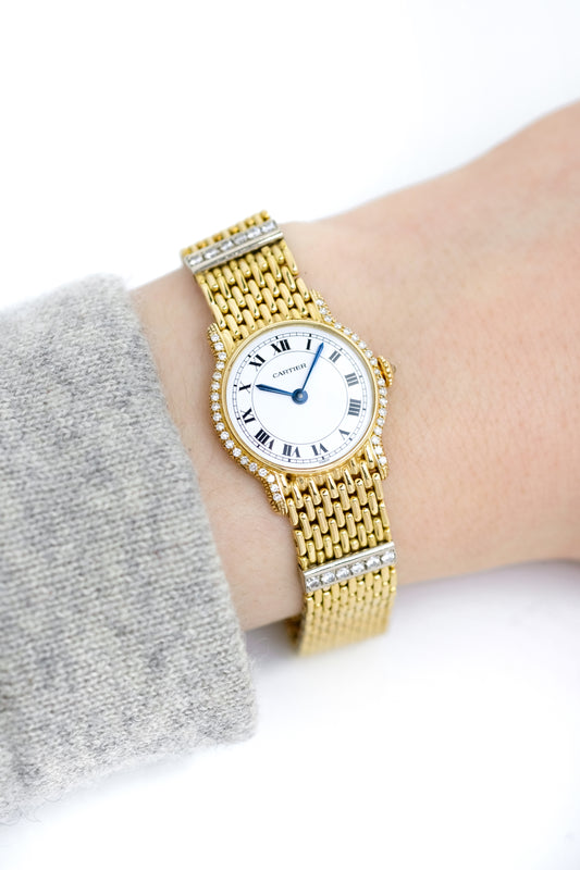 Cartier Riviera "Paris" Yellow Gold & Diamonds - 1996 (full set)