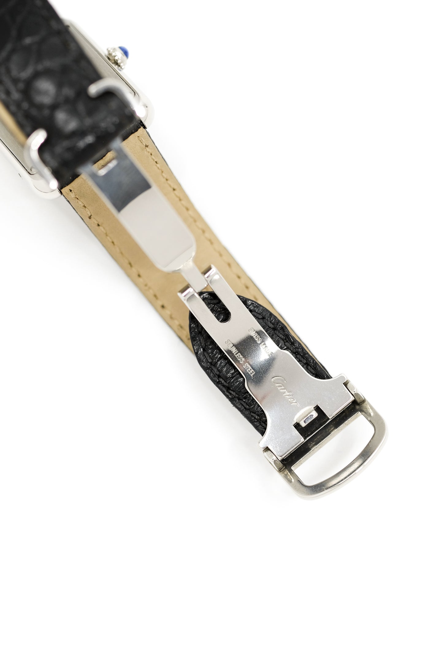 Cartier Tank Solo ref. 3170 "Piano" - Acier - v. 2010 (full set)