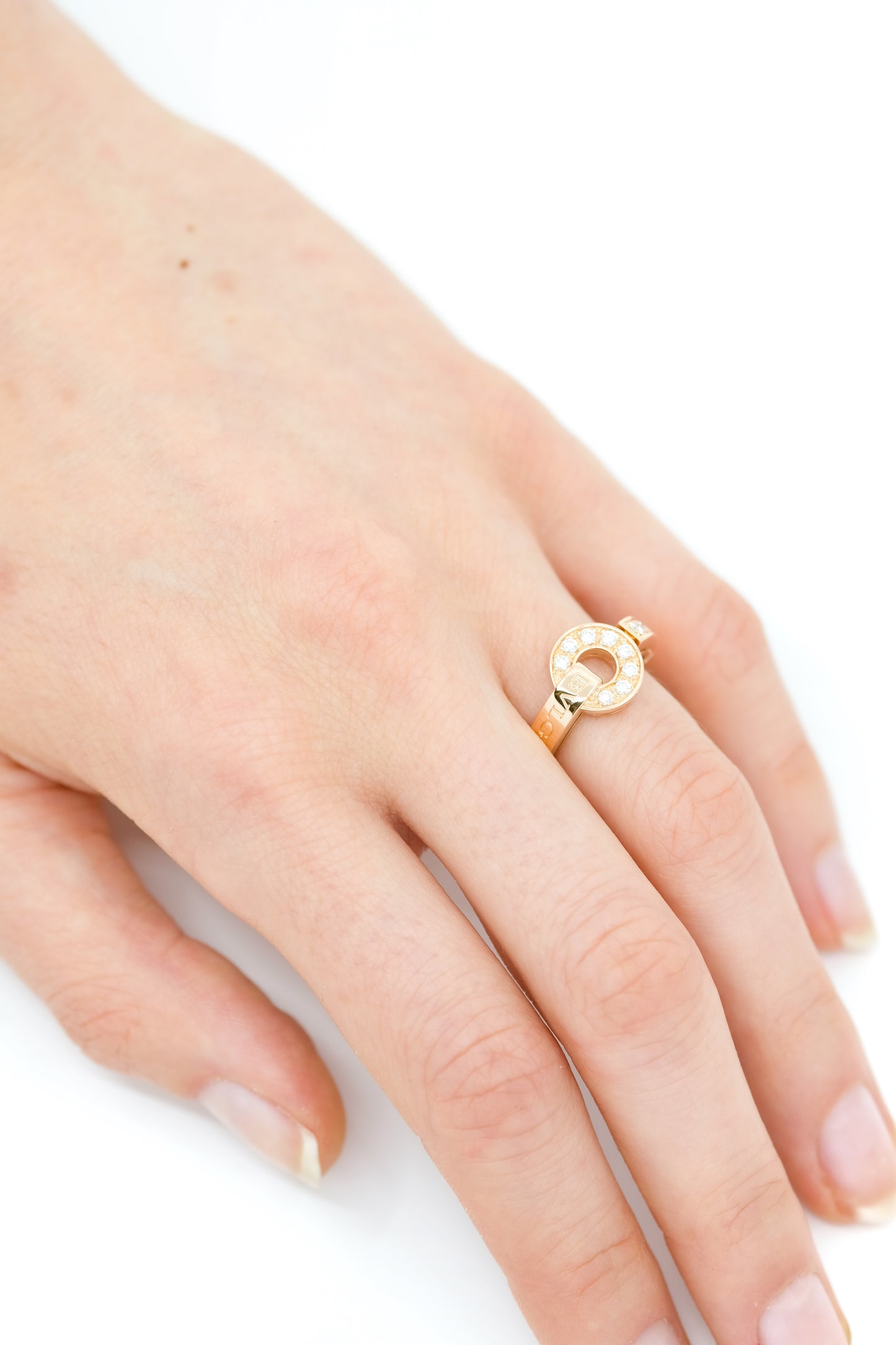 Bulgari "Bvlgari" Ring - Rose gold & Diamonds