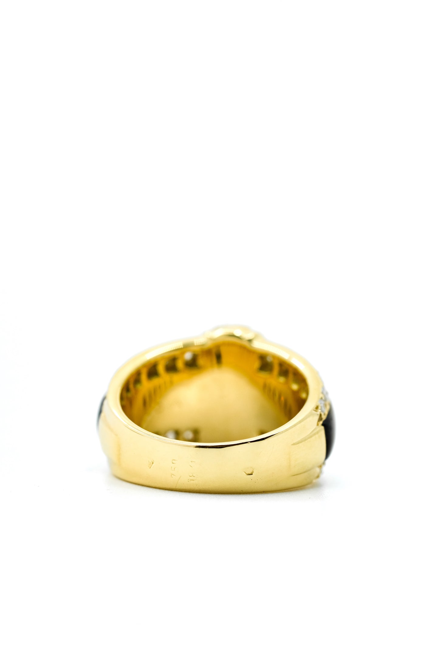 Van Cleef & Arpels Ring Yellow gold, Gray mother-of-pearl and Diamonds - c. 1980