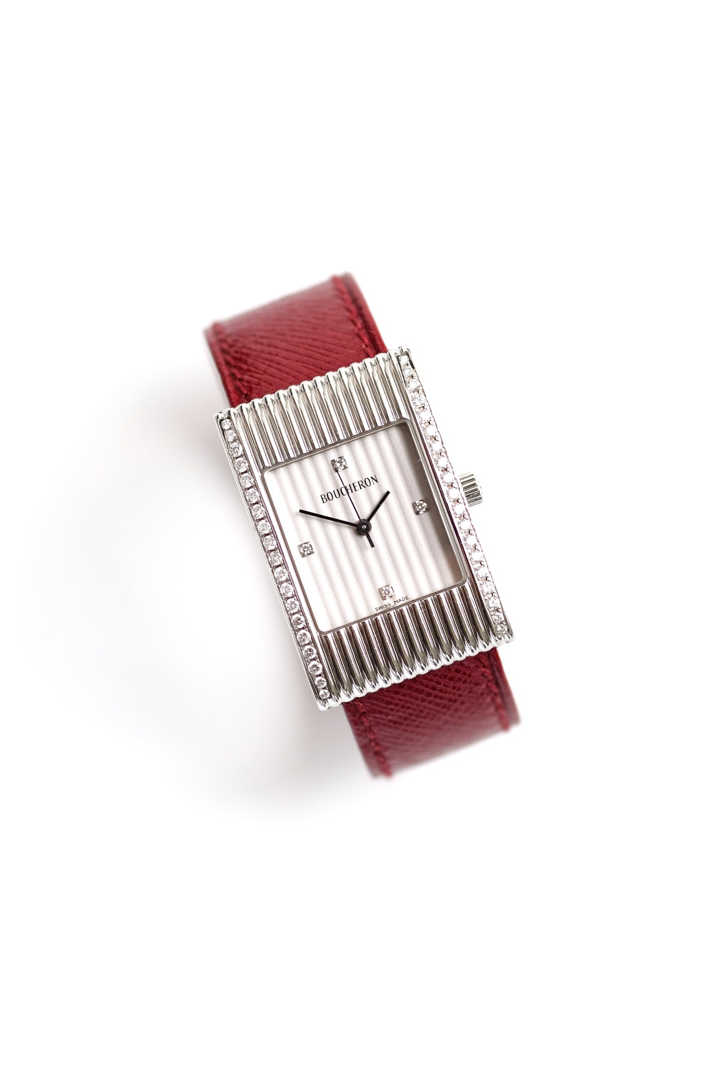 Boucheron Reflet Large - Steel & Diamonds - 15 straps - 2008