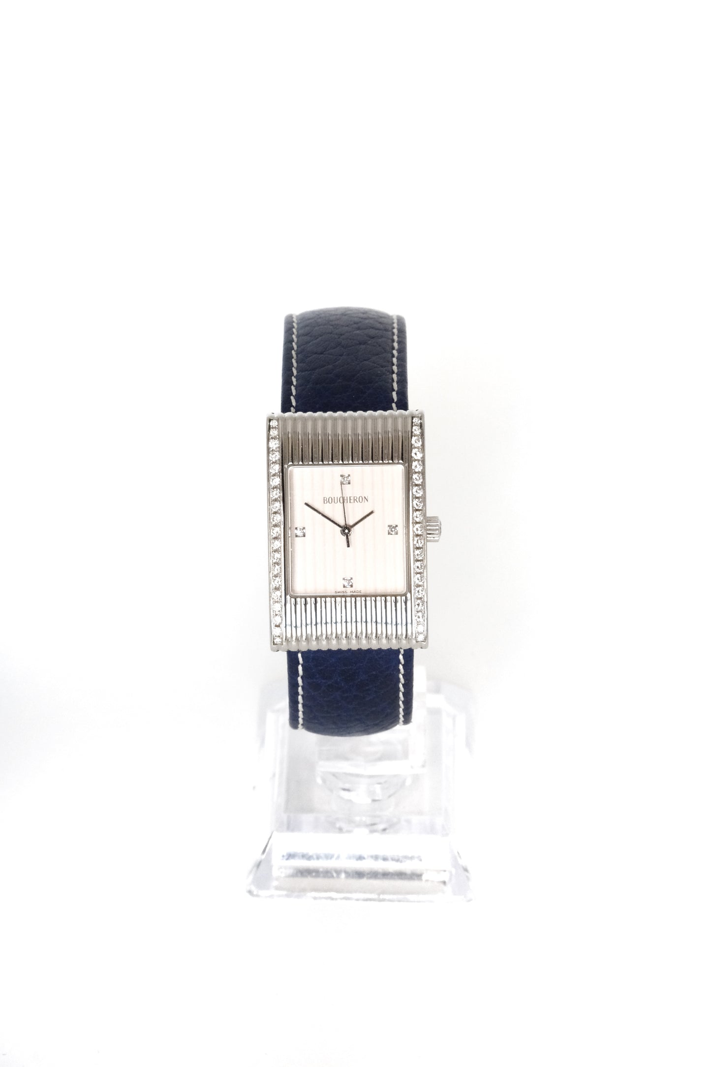 Boucheron Reflet Large - Steel & Diamonds - 15 straps - 2008