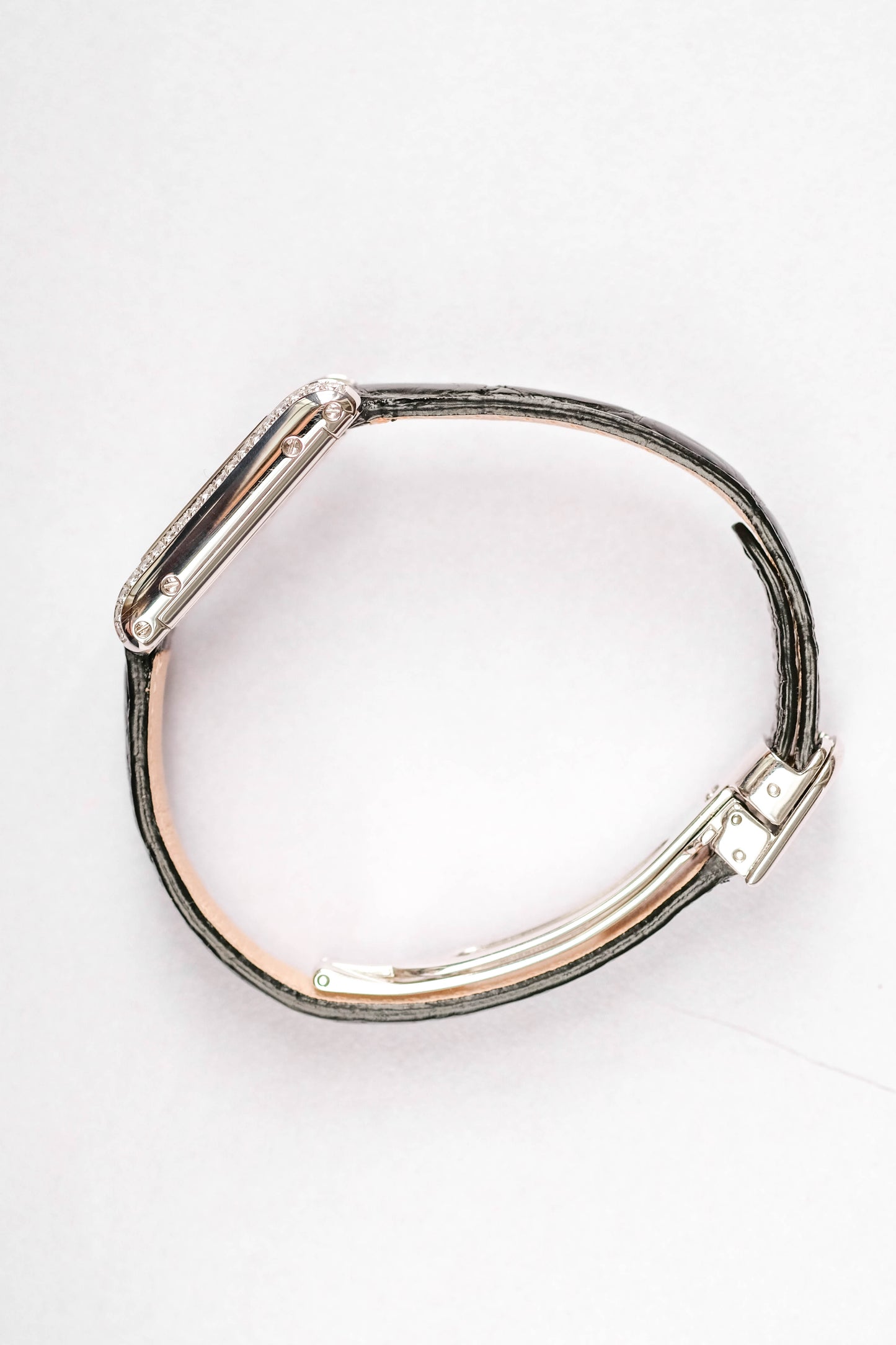 Cartier Tank Louis Mini - white gold and diamonds