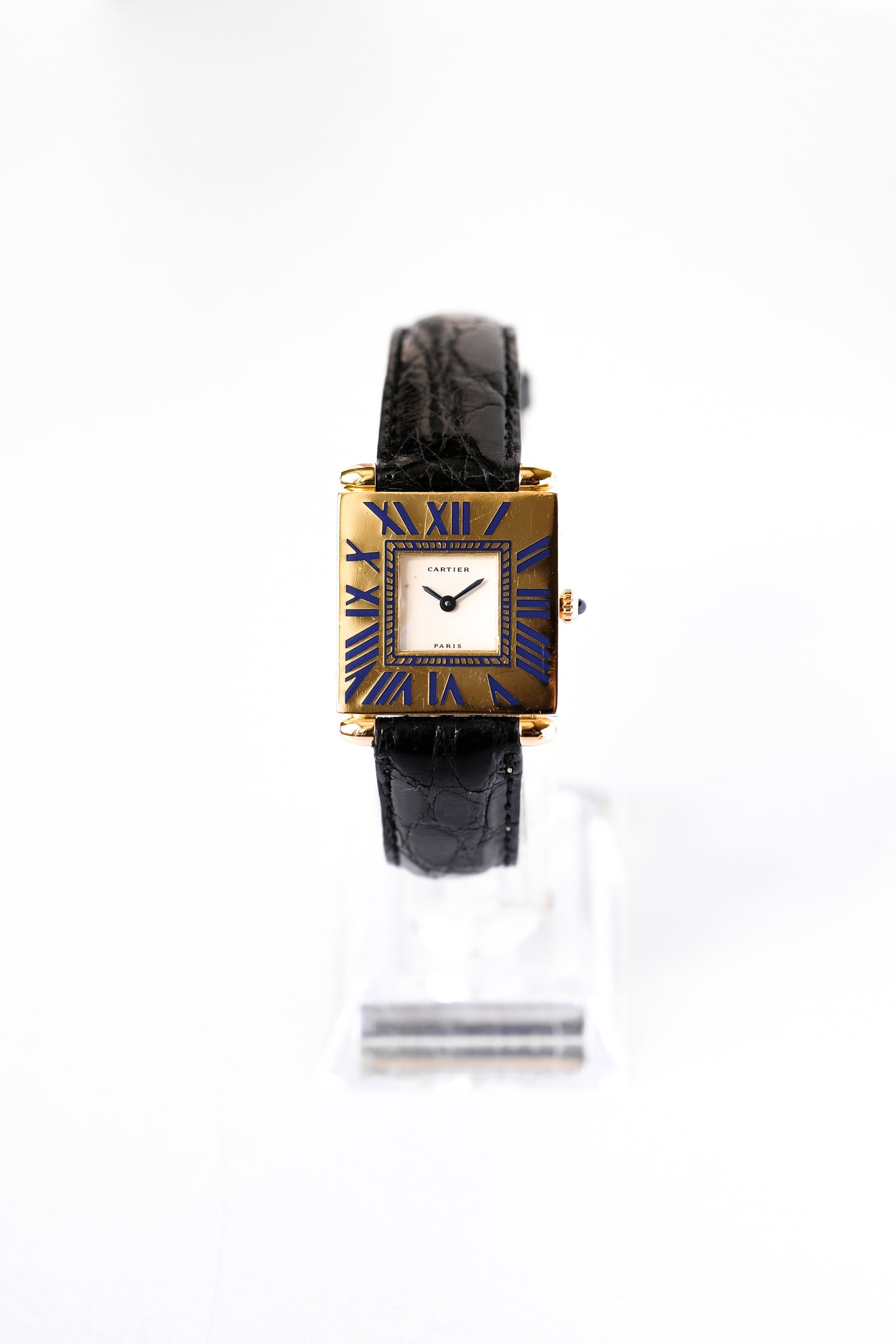 Cartier Tank Obus Quadrant lacquered "Paris" - c. 1980