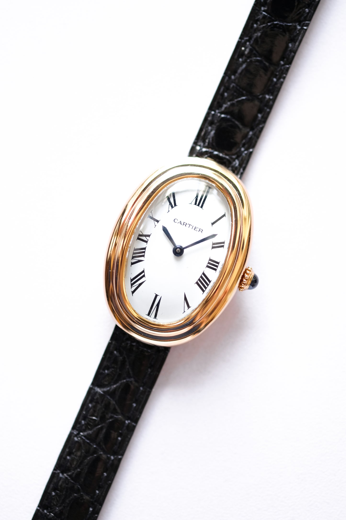 Cartier Baignoire "double godrons" Or jaune - Mécanique - v. 1980
