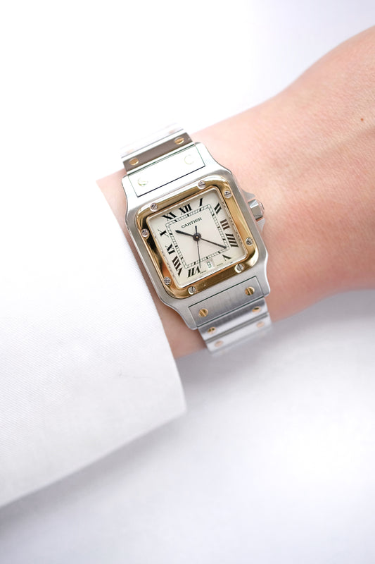 Cartier Santos Galbée Gold/Steel - Large Size