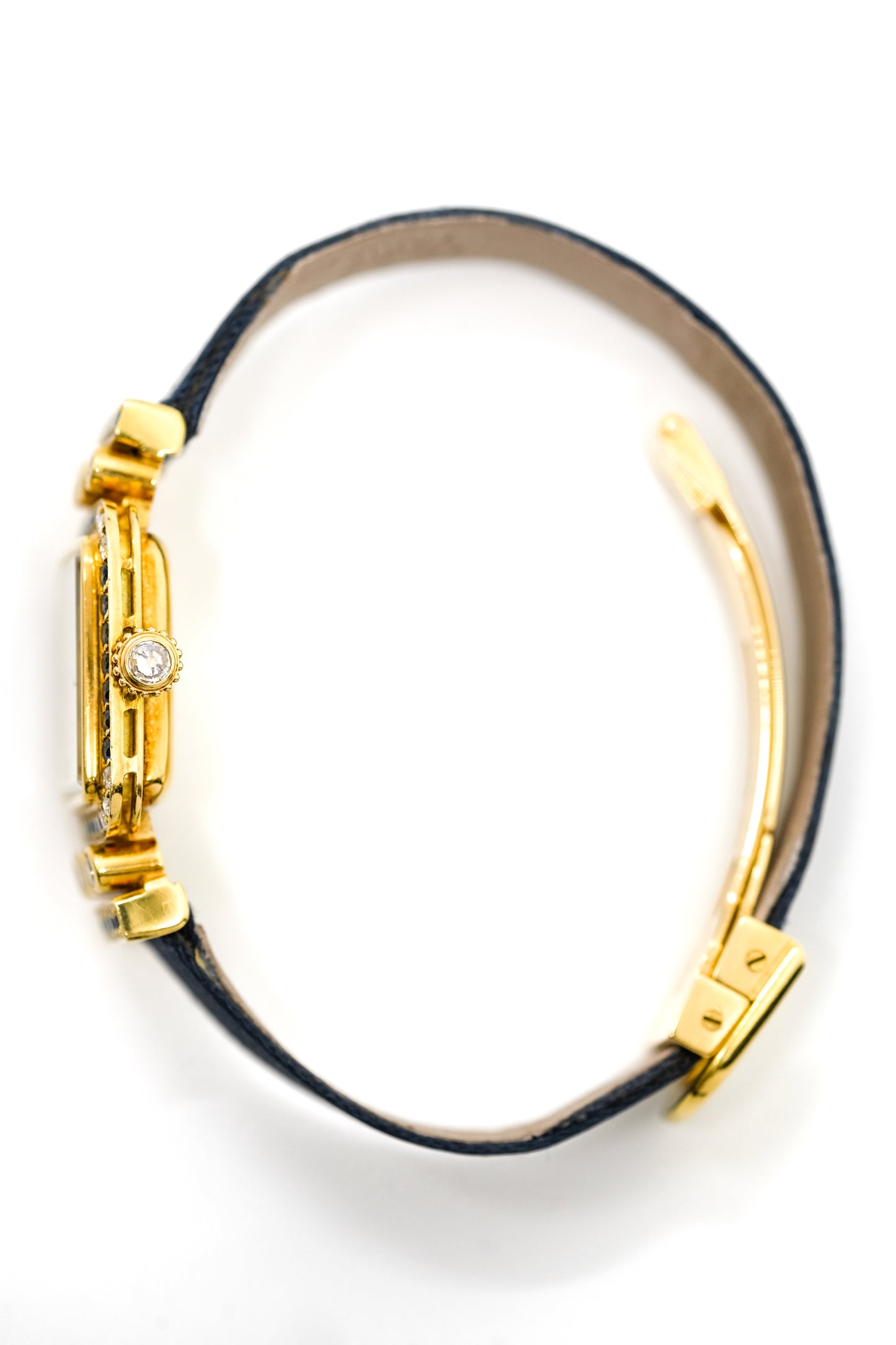 Cartier Sonate Sapphires & Diamonds mechanical - 1988 (full set)