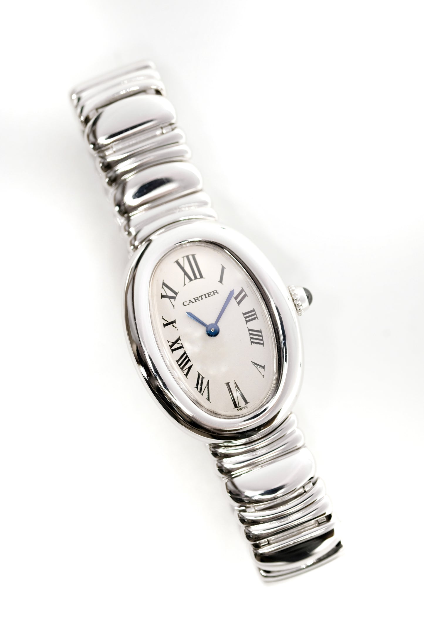 Cartier Baignoire "Casque d'or" White gold - c. 1990