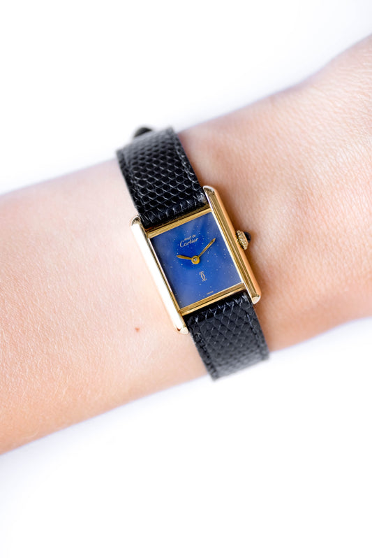 Cartier Tank Must Medium size - Bleu - Mechanical