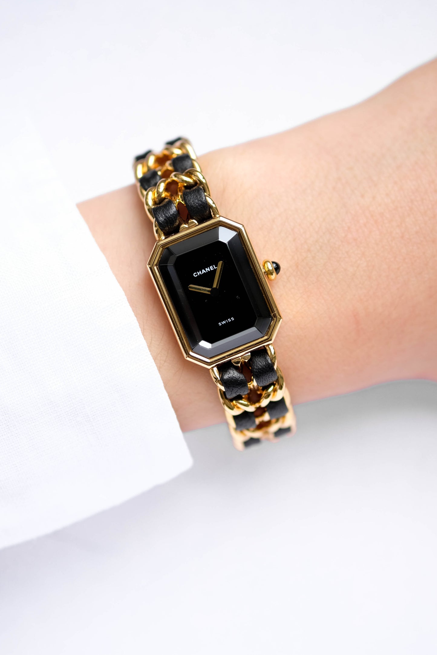 Chanel Première - Plaquée or & cuir - L