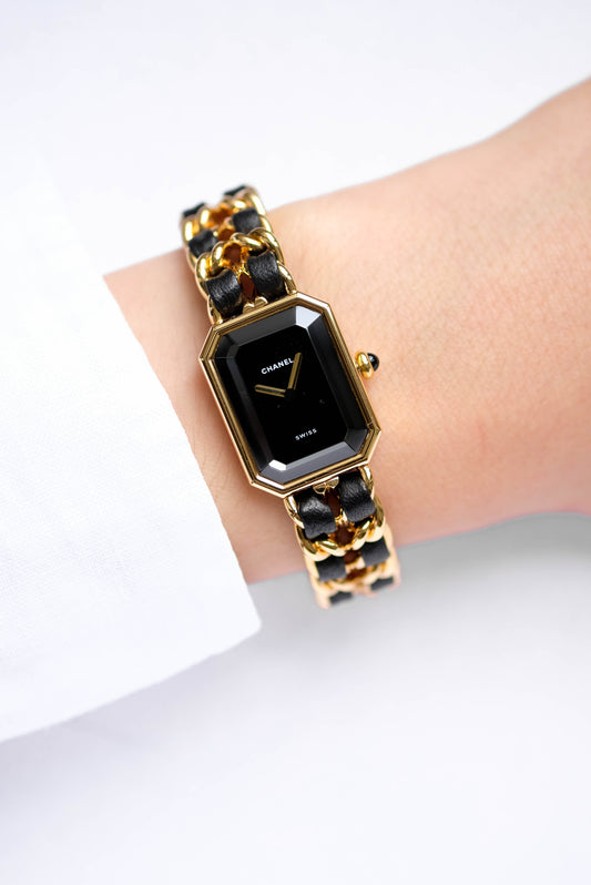 Chanel Première - Plaquée or & cuir - L