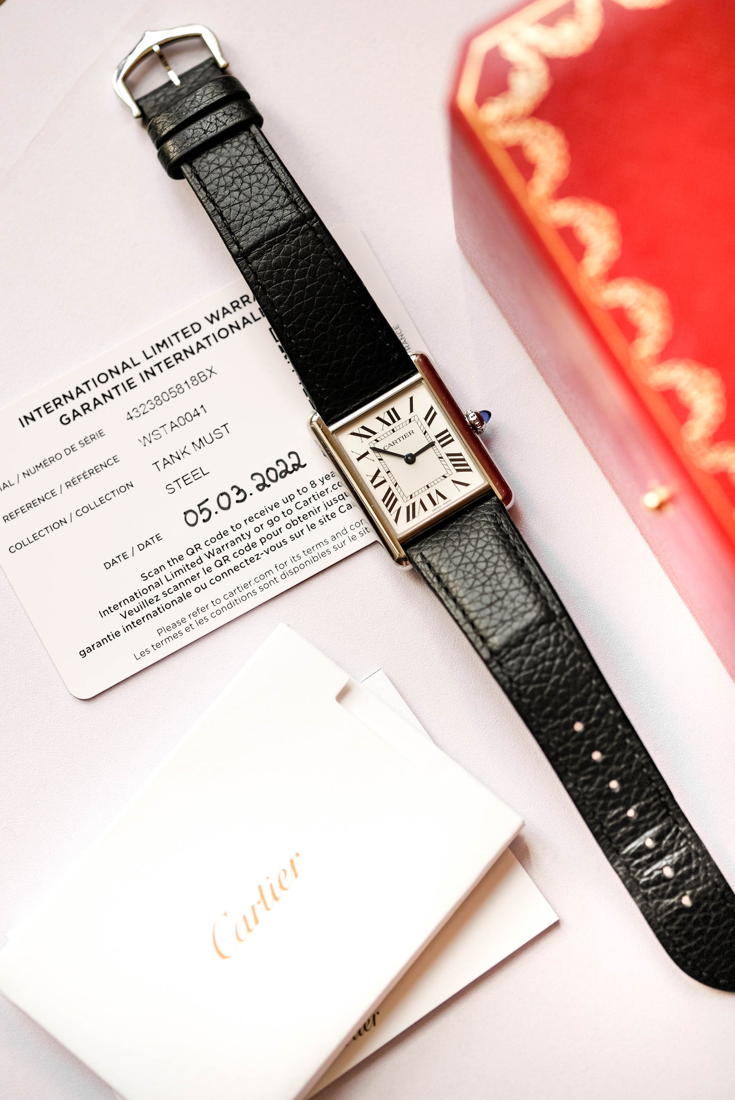 Cartier Tank Must Steel - 2022 (full set)