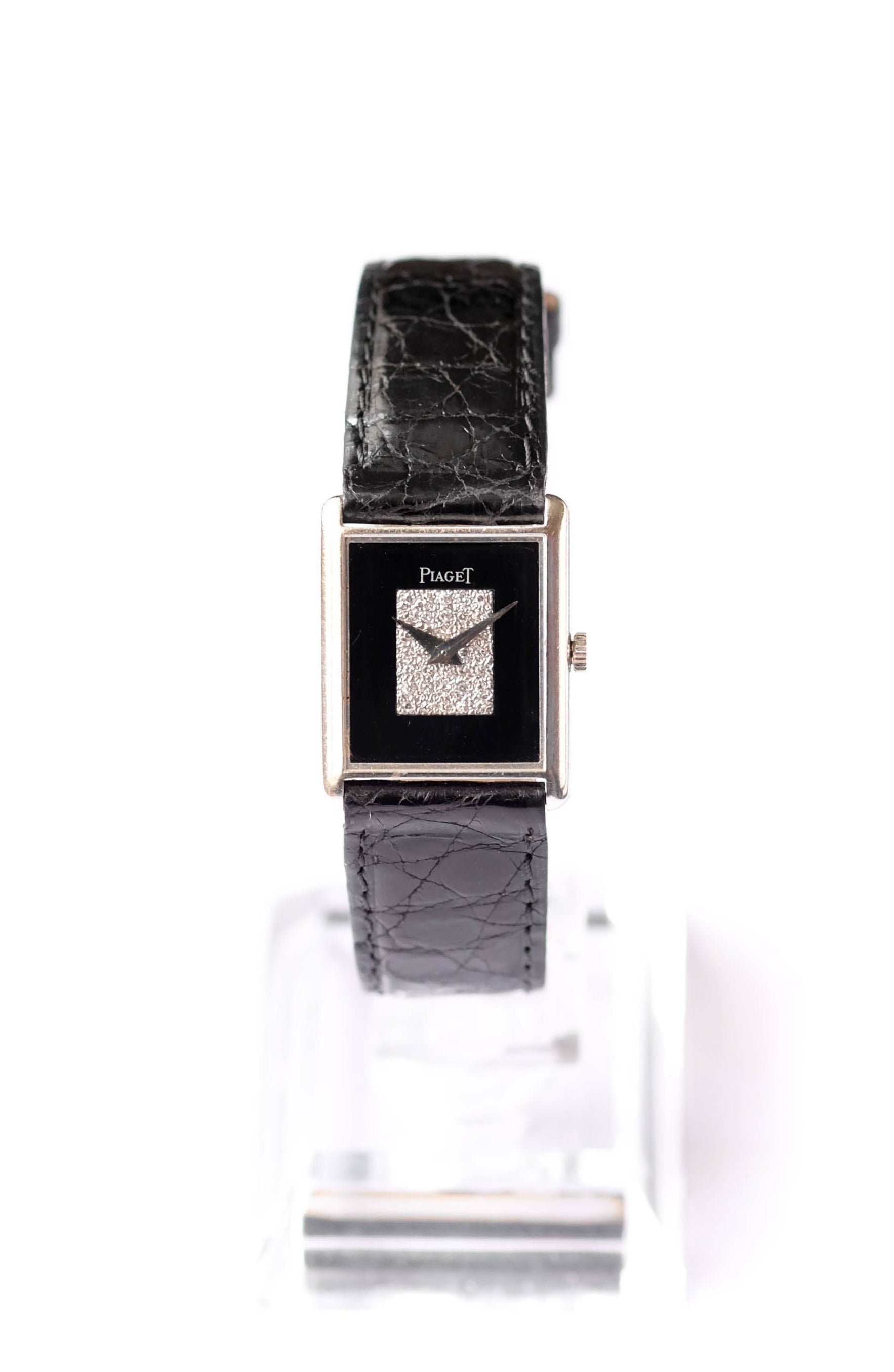 Piaget Tank - White gold, onyx and diamonds