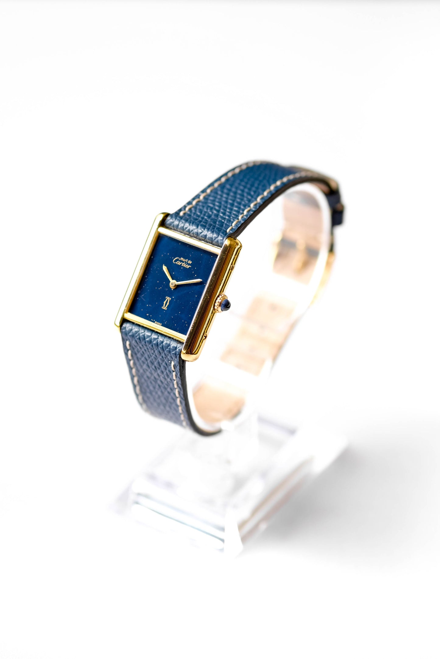 Cartier Tank Must Bleue mécanique - v. 1970