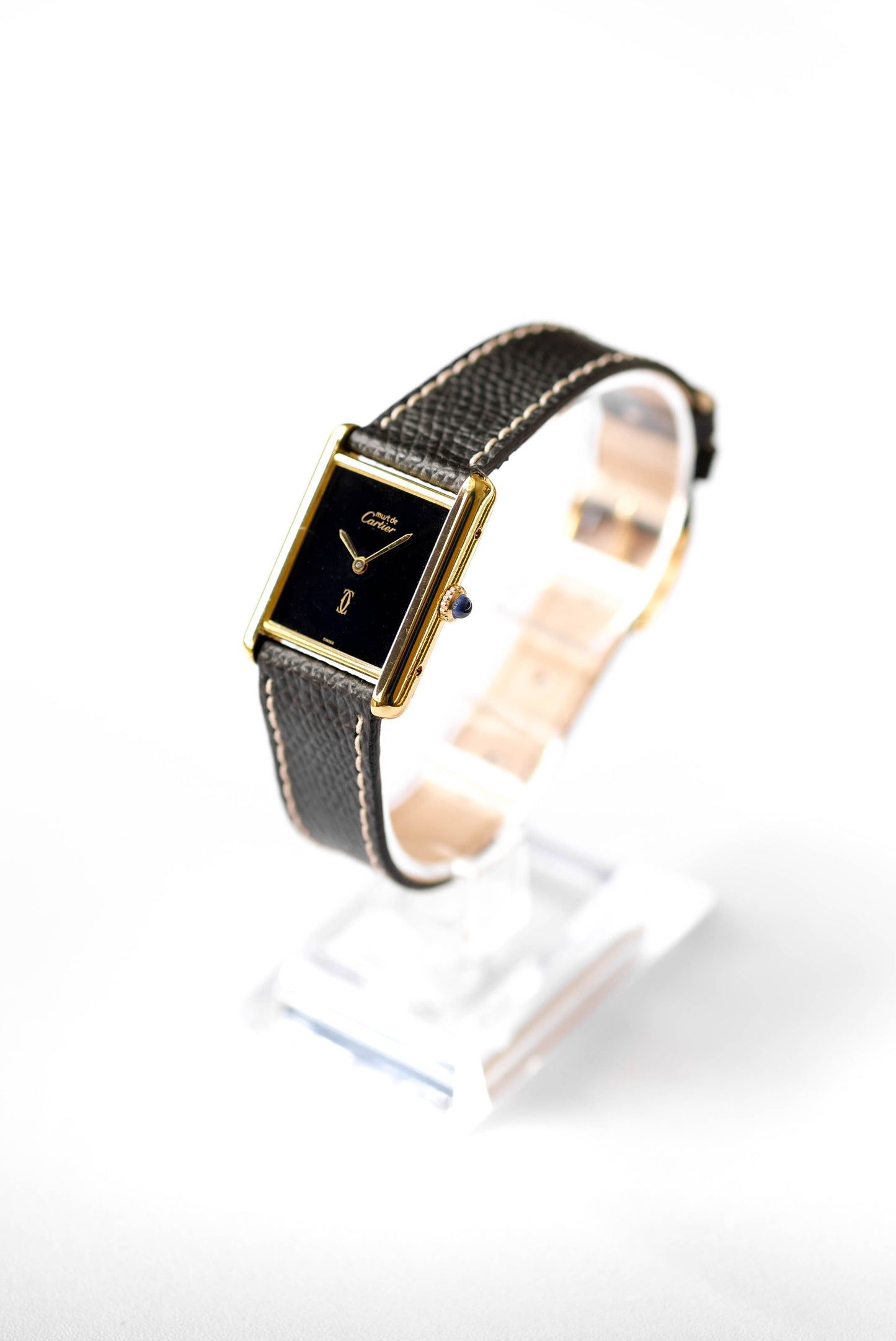 Cartier Tank Must "Black & Gold" - Mechanical - c. 1970