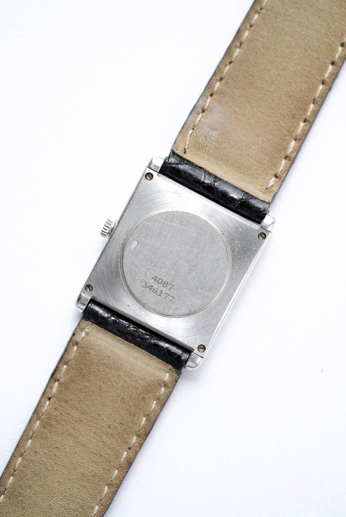 Piaget Tank - Or blanc, onyx et diamants