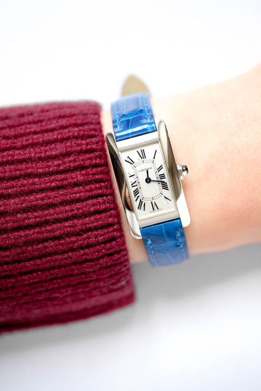 Cartier Tank Américaine Lady Or blanc - 2014 (full set)