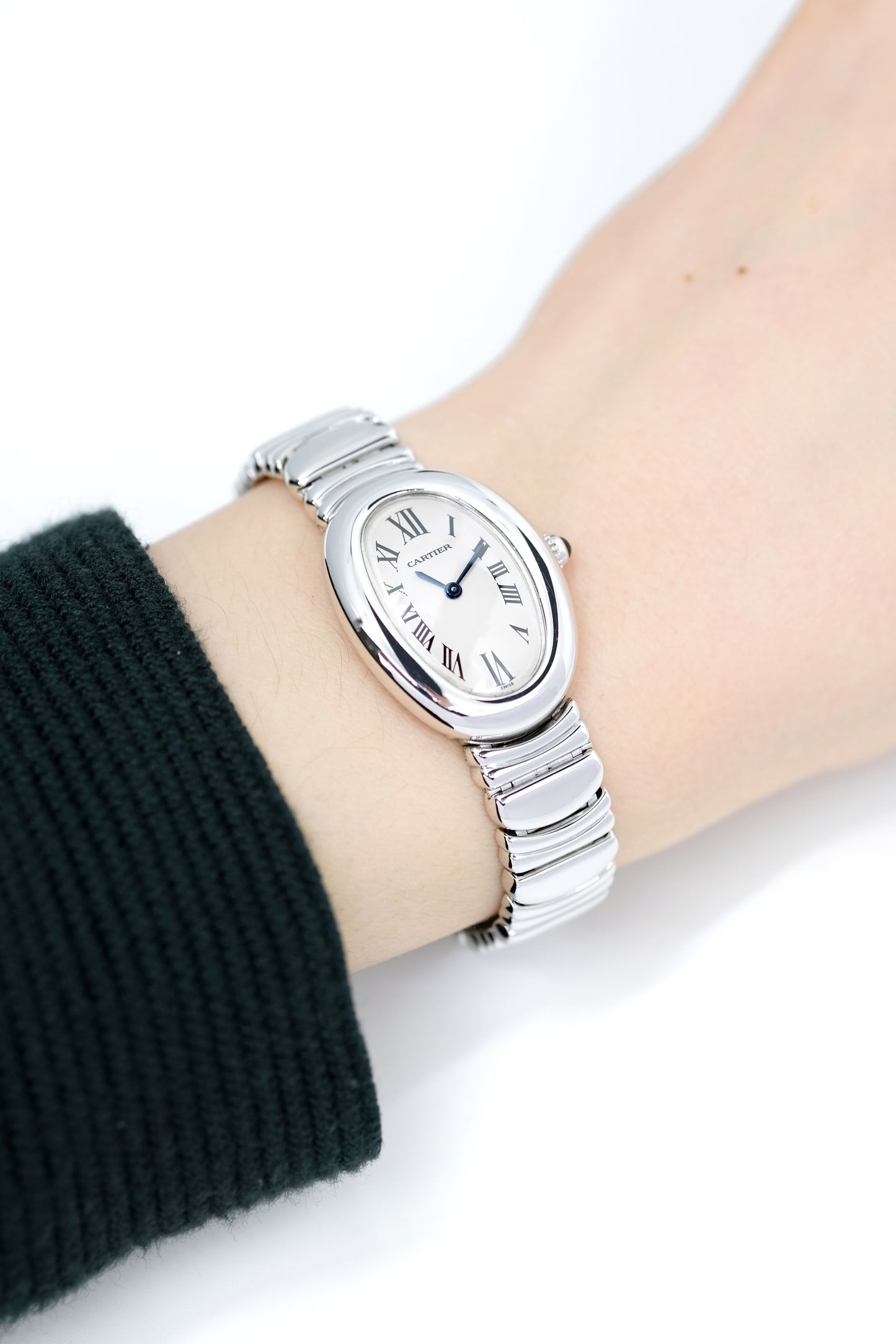 Cartier Baignoire "Casque d'or" White gold - c. 1990