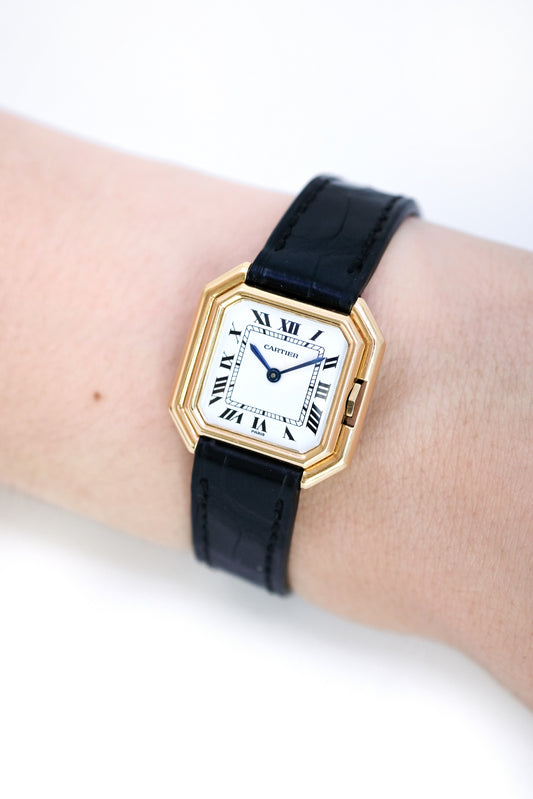 Cartier Ceinture Petit Modèle - ref. 78100 - Mécanique - v. 1970 (pochette & papiers SAV)