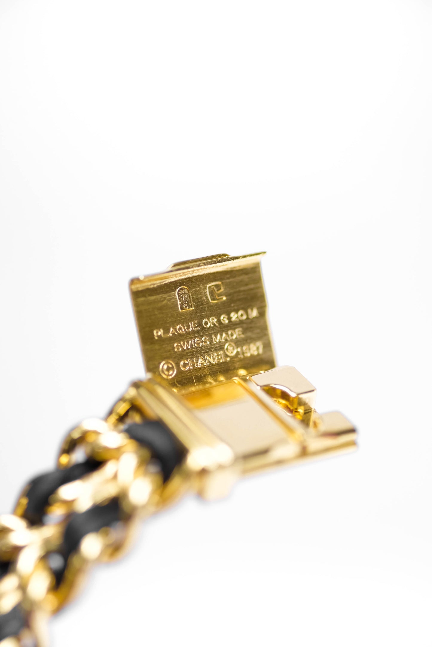 Chanel Première - Plaquée or & cuir - L