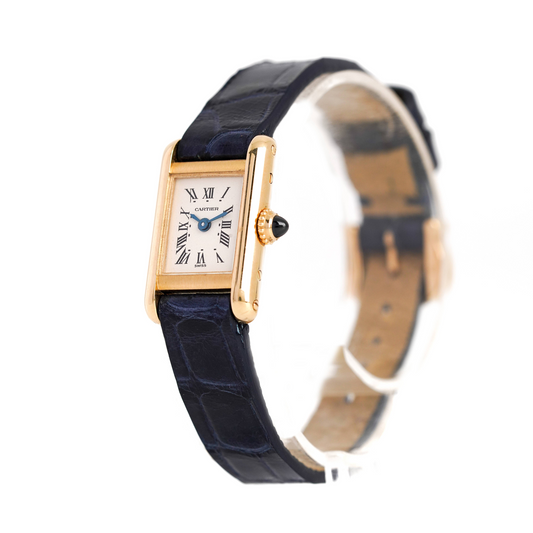 Cartier Tank Louis Cartier Mini - Or jaune - v. 1990 (facture & pochette SAV)