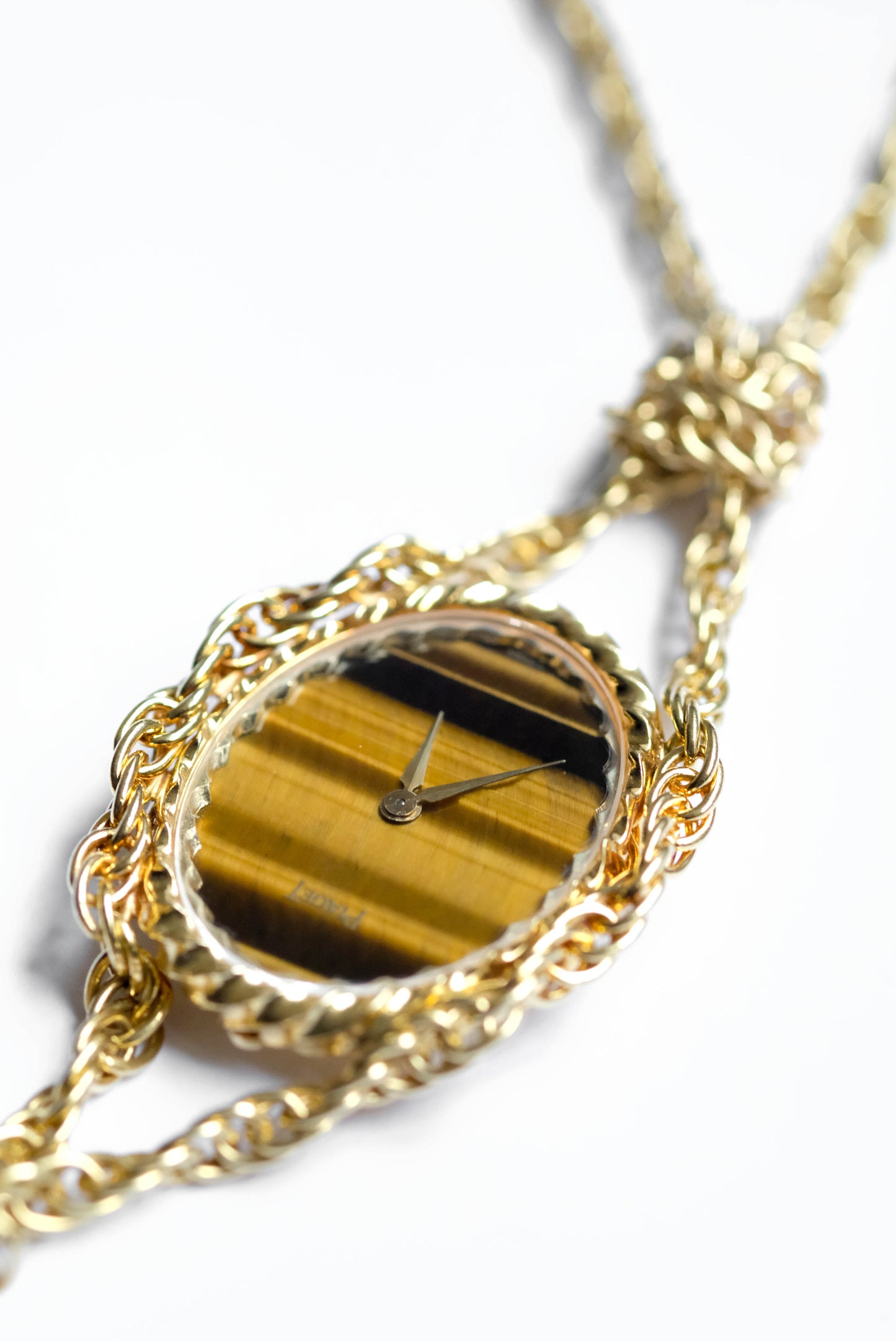Piaget "Tiger Eye" montre-pendentif - 1970s