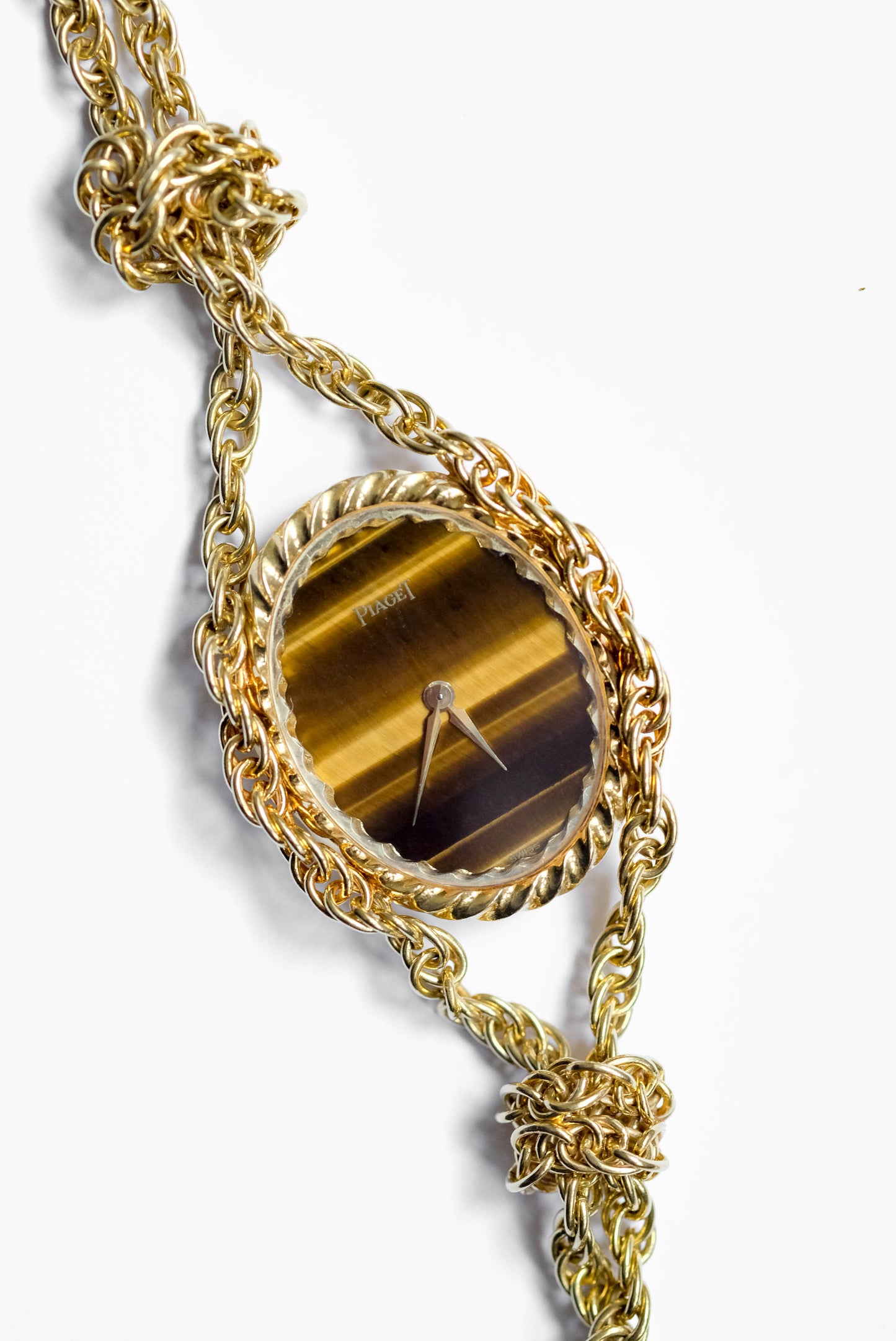 Piaget "Tiger Eye" montre-pendentif - 1970s