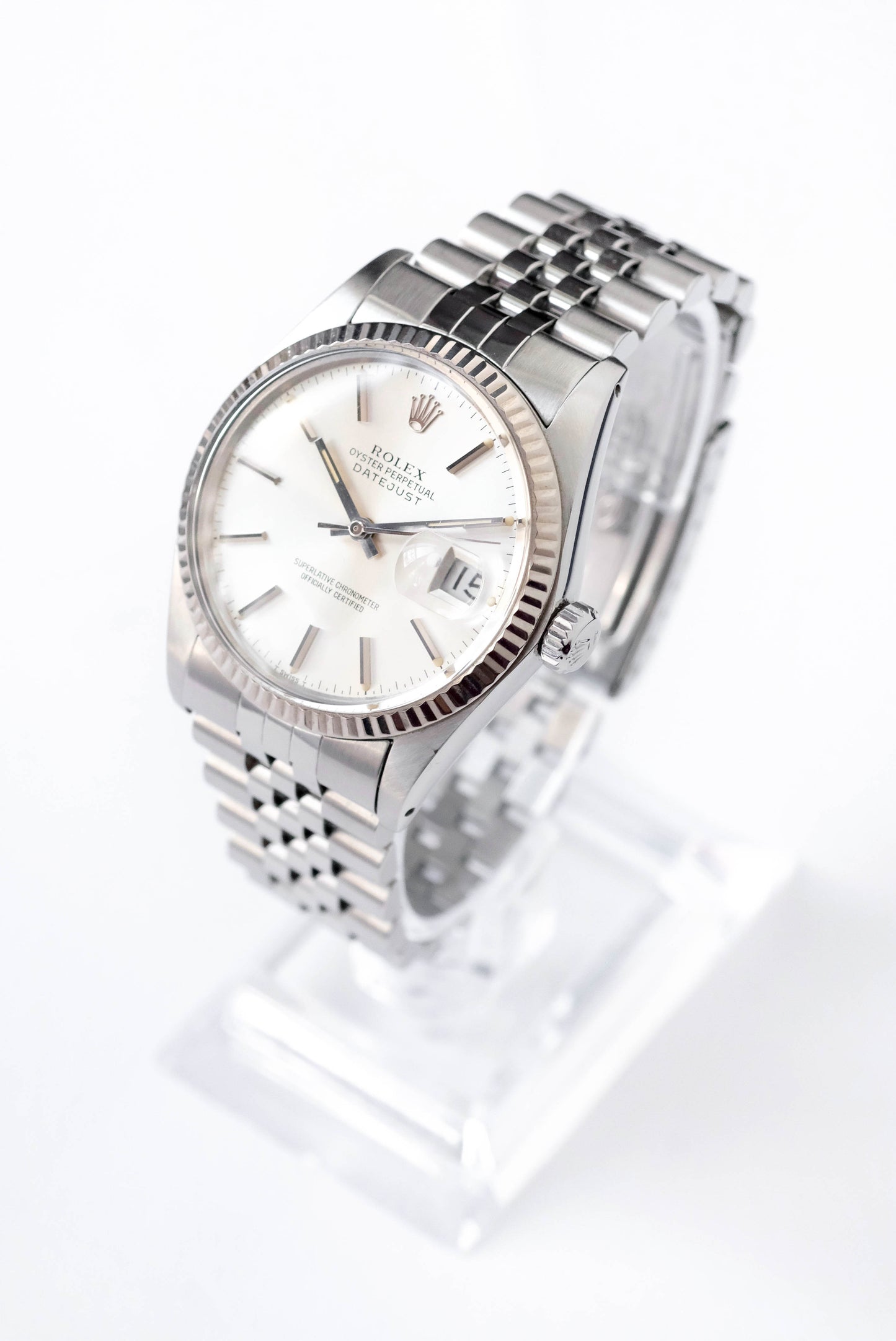 Rolex Datejust Silver Ref. 16014 - Full set - 1984
