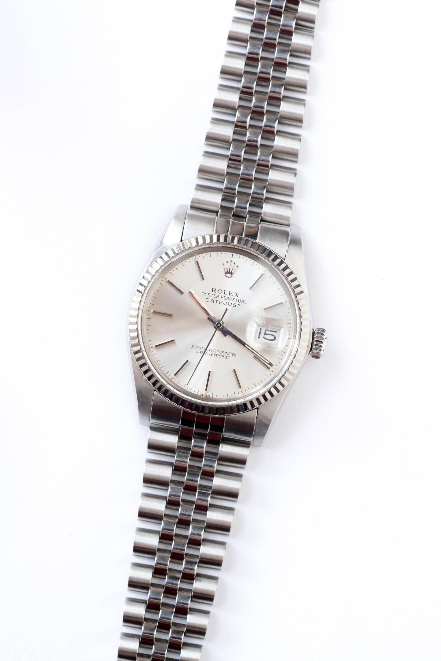 Rolex Datejust Silver Ref. 16014 - Full set - 1984