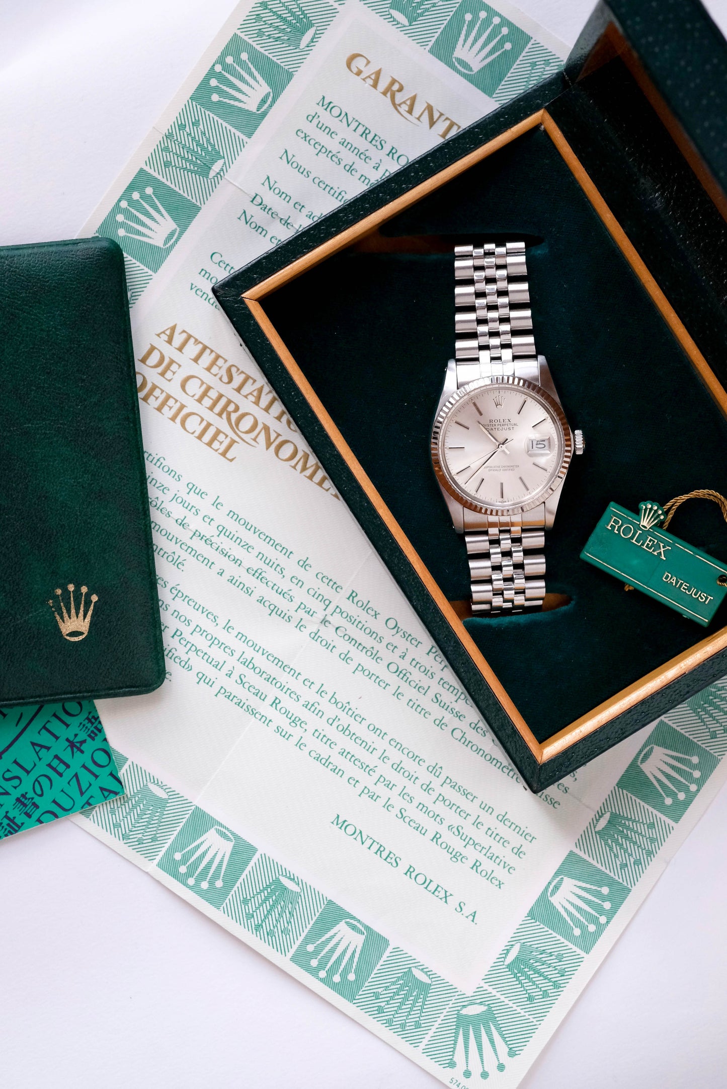 Rolex Datejust Silver Ref. 16014 - Full set - 1984