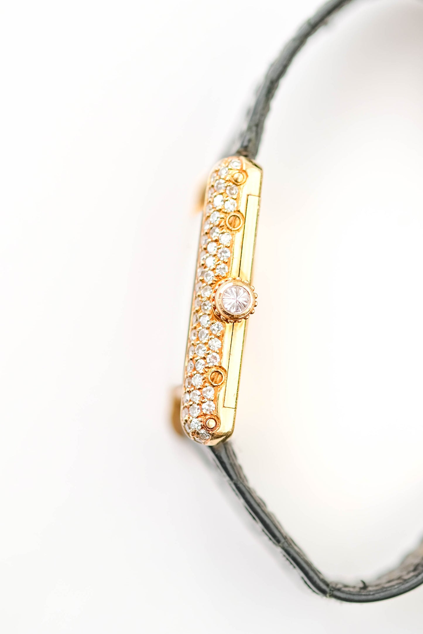 Cartier Tank Louis Cartier médium diamants et rubis - 1970/80s