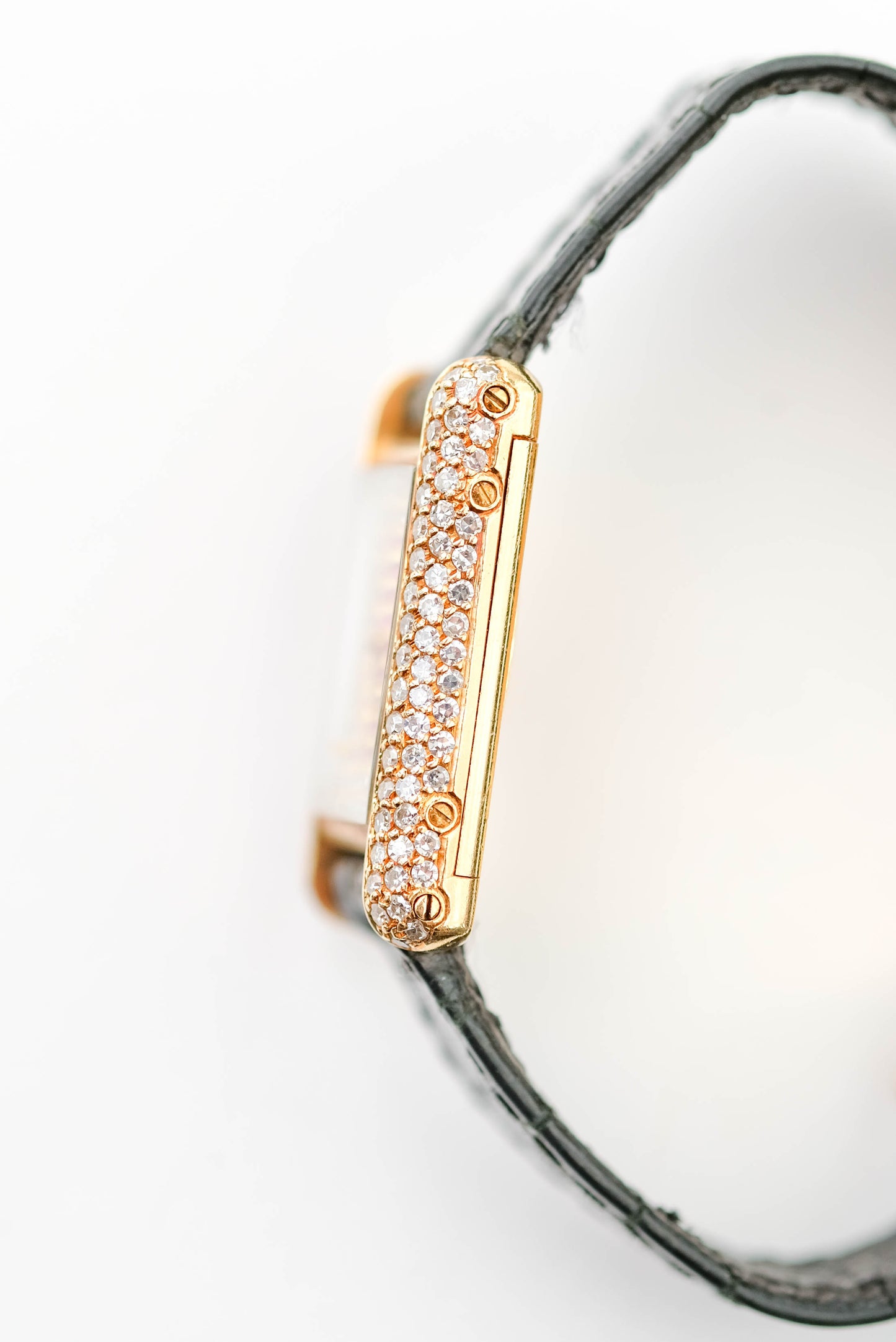 Cartier Tank Louis Cartier médium diamants et rubis - 1970/80s