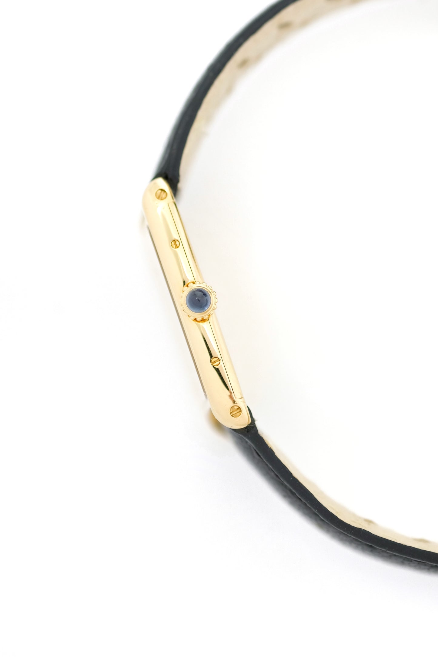 Cartier Tank Arrondie Extra-flat ref. 96041 - Mechanical - c. 1980 (box and service papers)