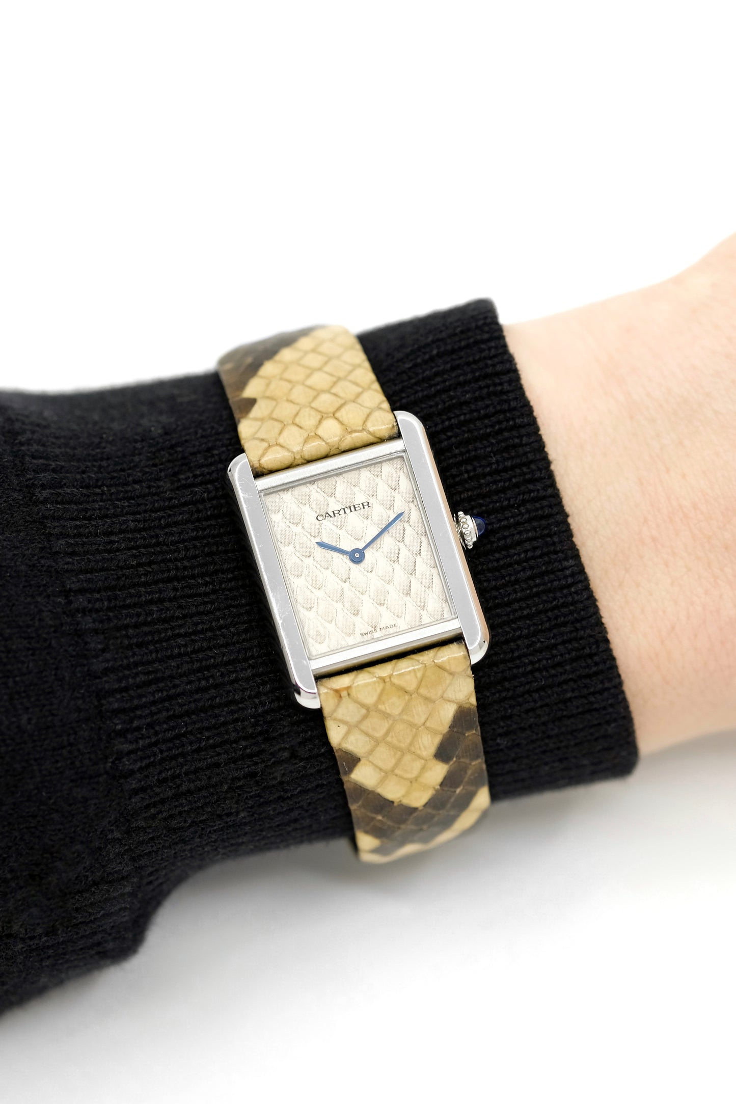 Cartier Tank Solo ref. 3170 "Python" - Acier - 2014 (full set)