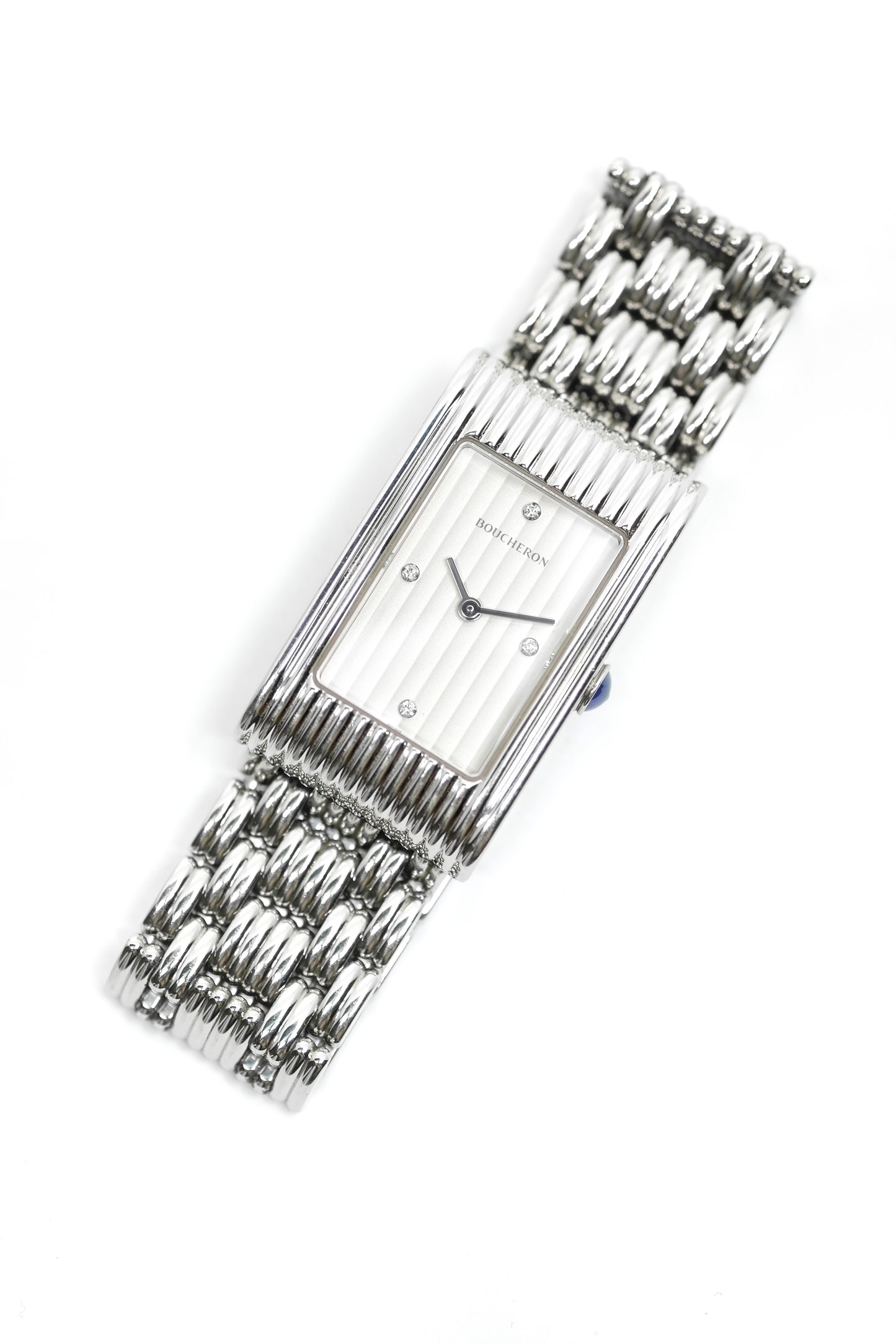 Boucheron Reflet Médium Acier & Diamants - 4 bracelets - 2019 (full set)