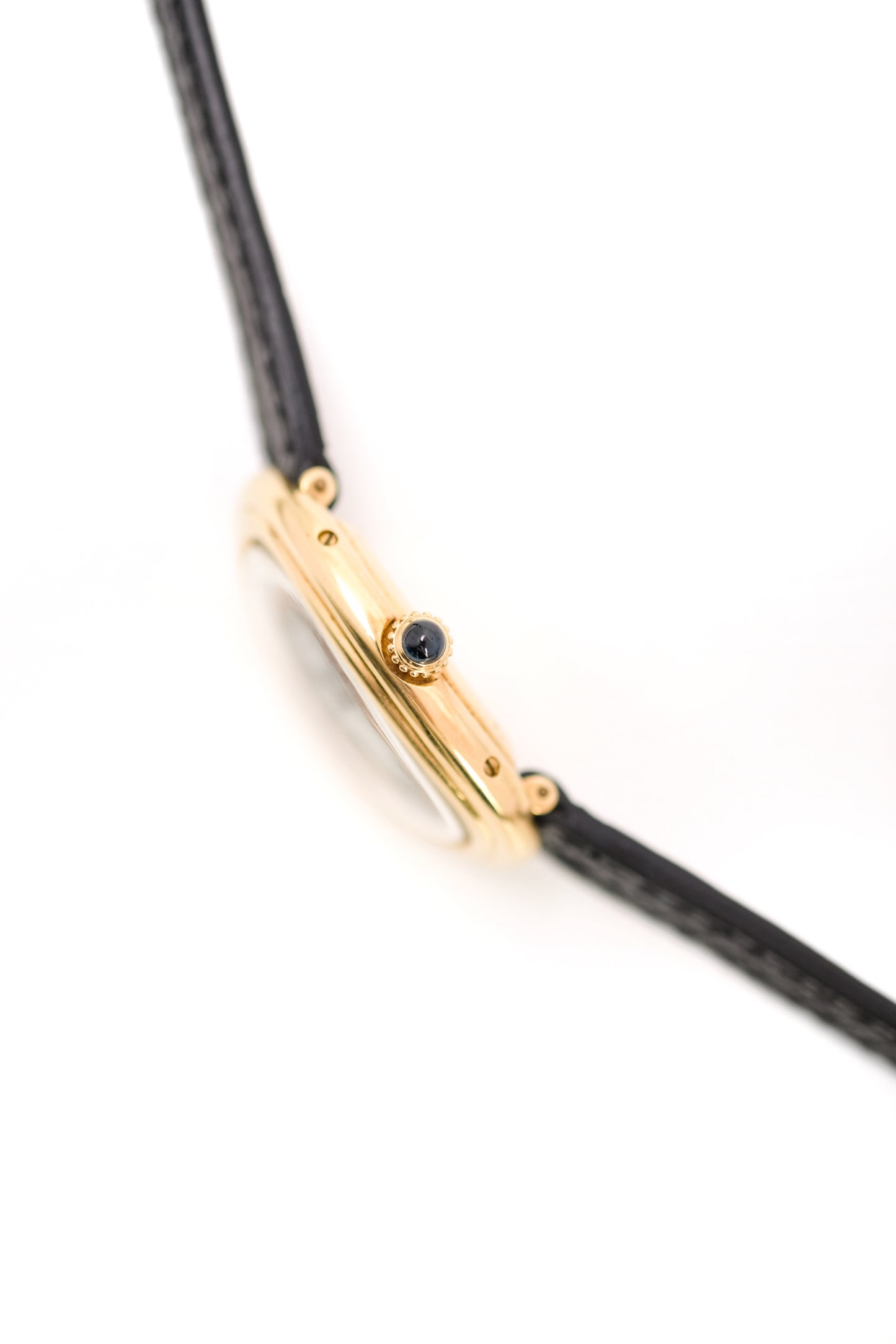 Cartier Baignoire "Double Godron" Yellow gold - ref. 78094 - Mechanical - c. 1980