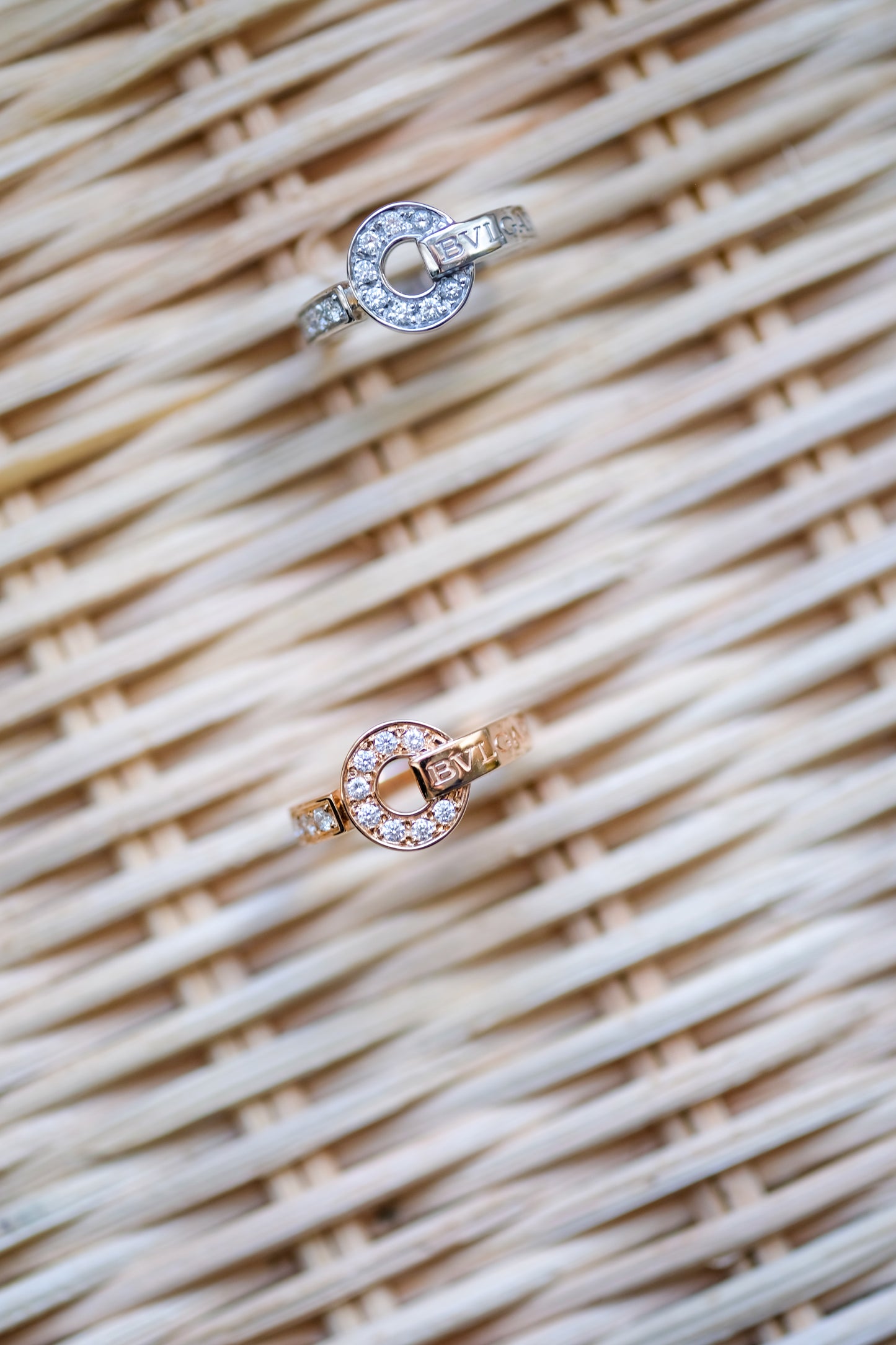 Bulgari "Bvlgari" Ring - Rose gold & Diamonds