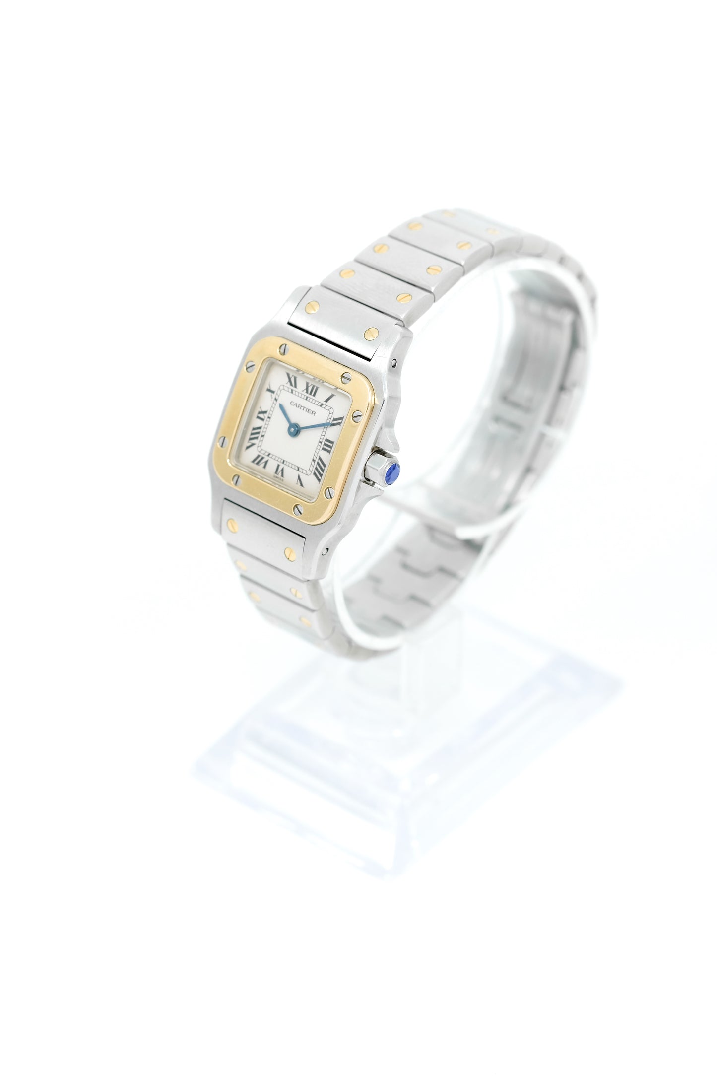 Cartier Santos Lady Galbée Or & Acier - v. 1990