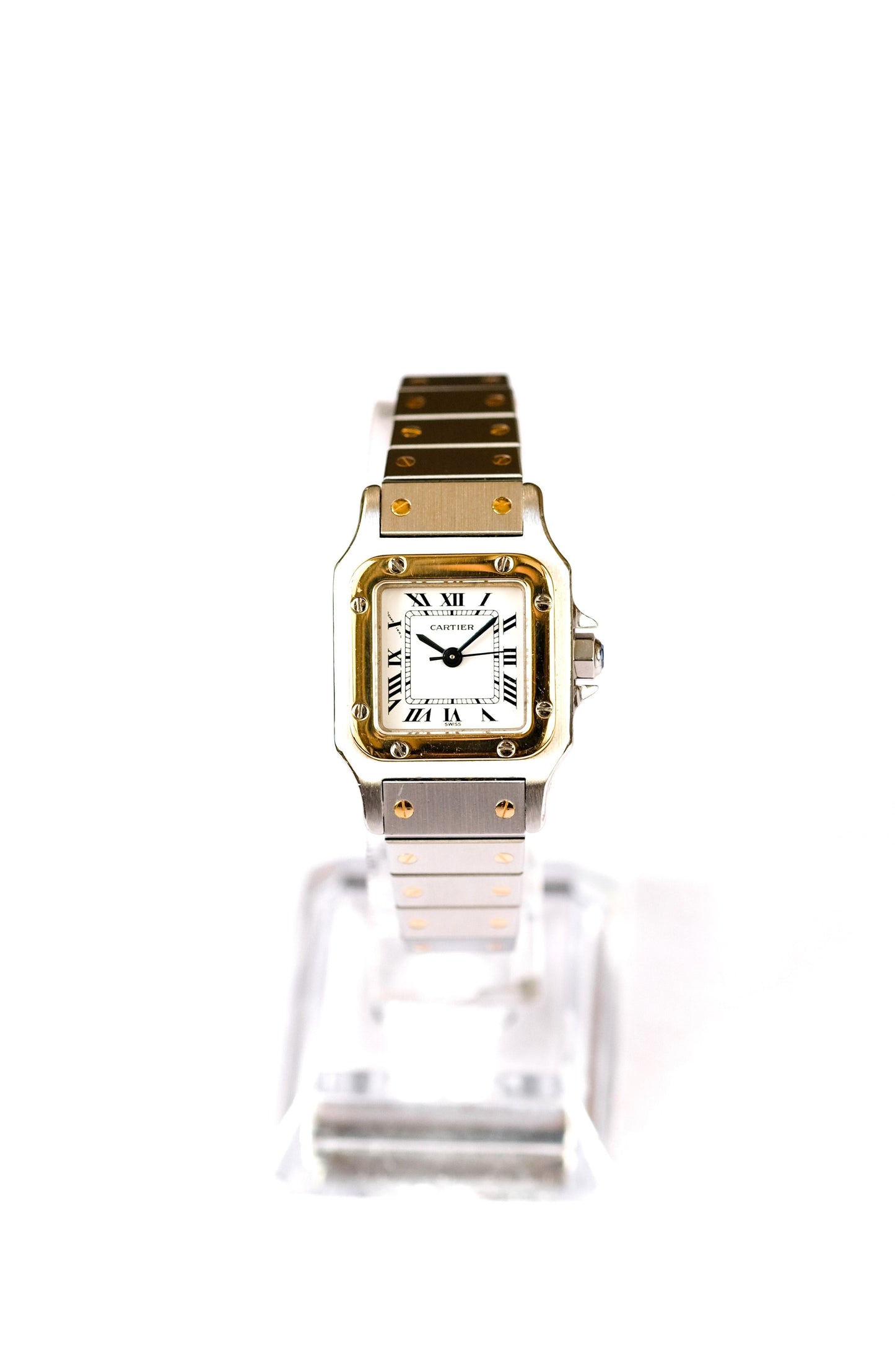 Cartier Santos Lady automatic - gold and steel