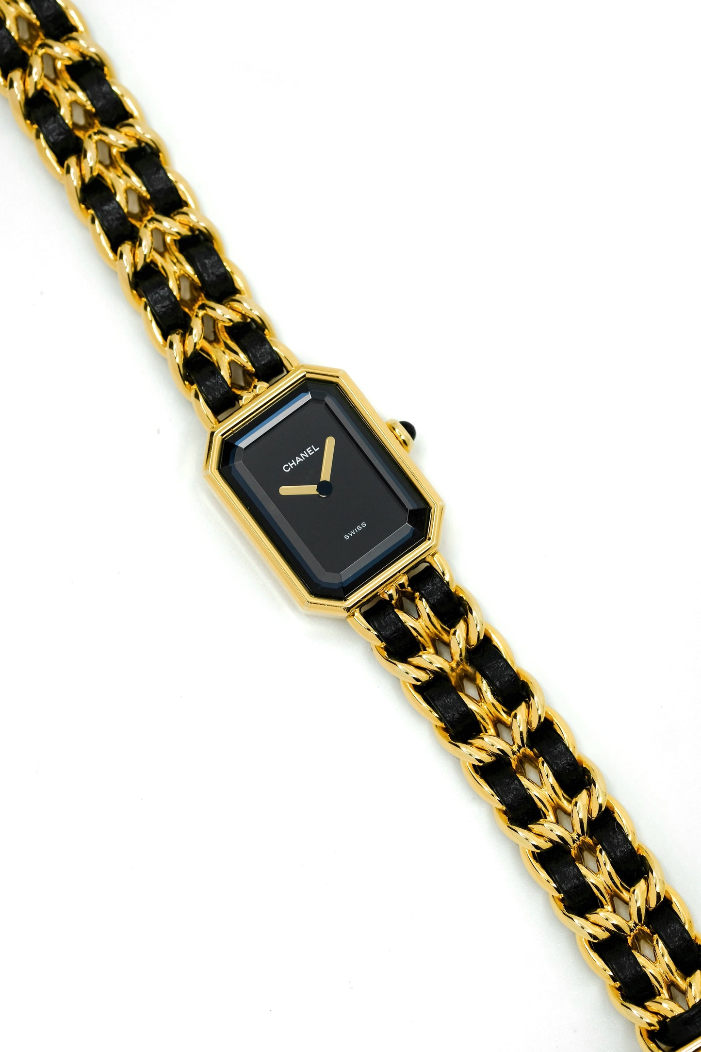 Chanel Première - Plaquée or & cuir - M