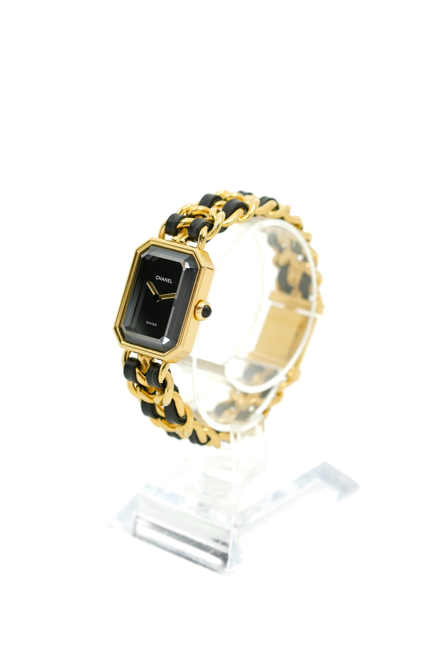 Chanel Première - Plaquée or & cuir - M