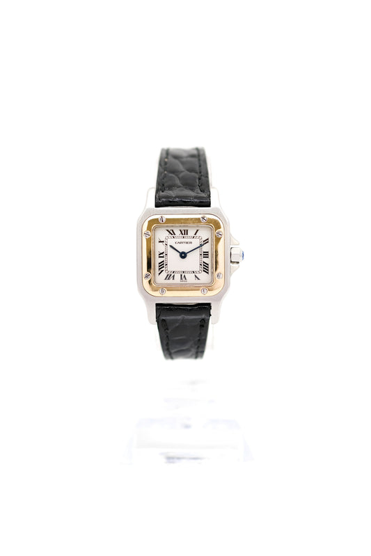 Cartier Santos Lady Galbée Or & Acier - v. 1990