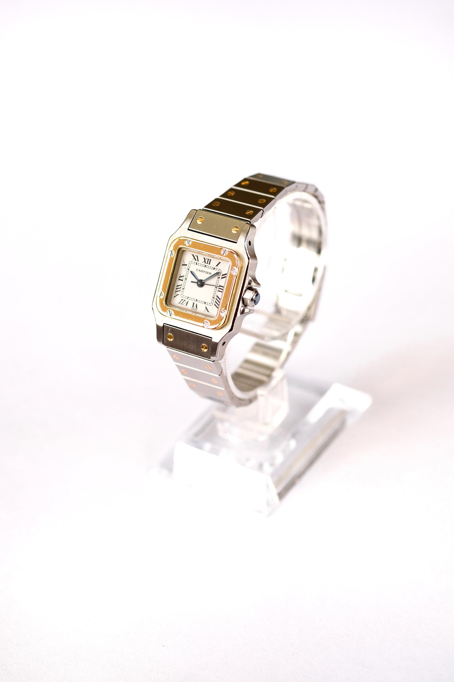 Cartier Santos Lady automatic - gold and steel