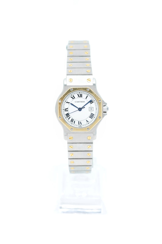 Cartier Santos Octogonale Or & Acier - Grand Modèle - Automatique