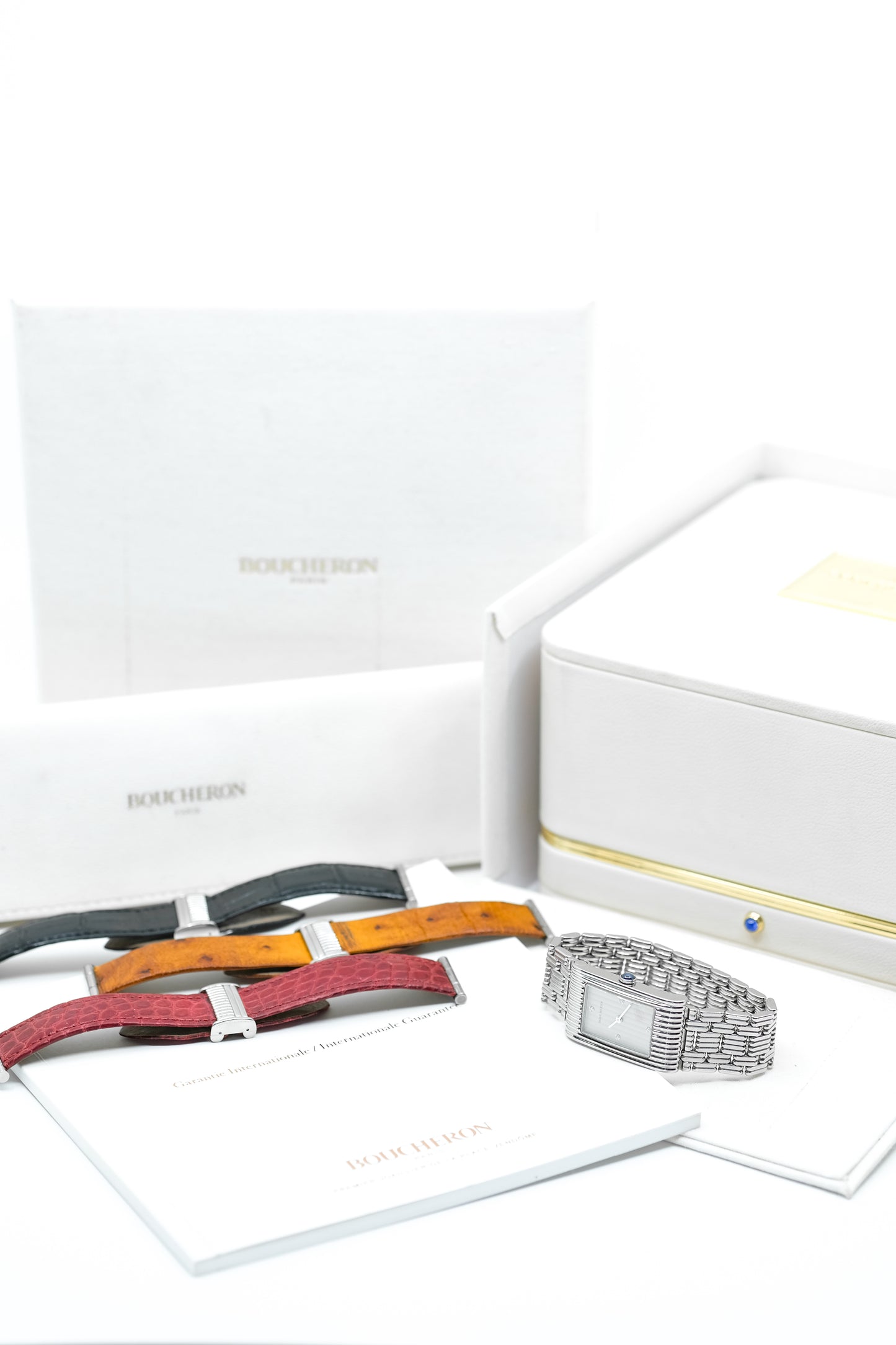 Boucheron Reflet Médium Acier & Diamants - 4 bracelets - 2019 (full set)