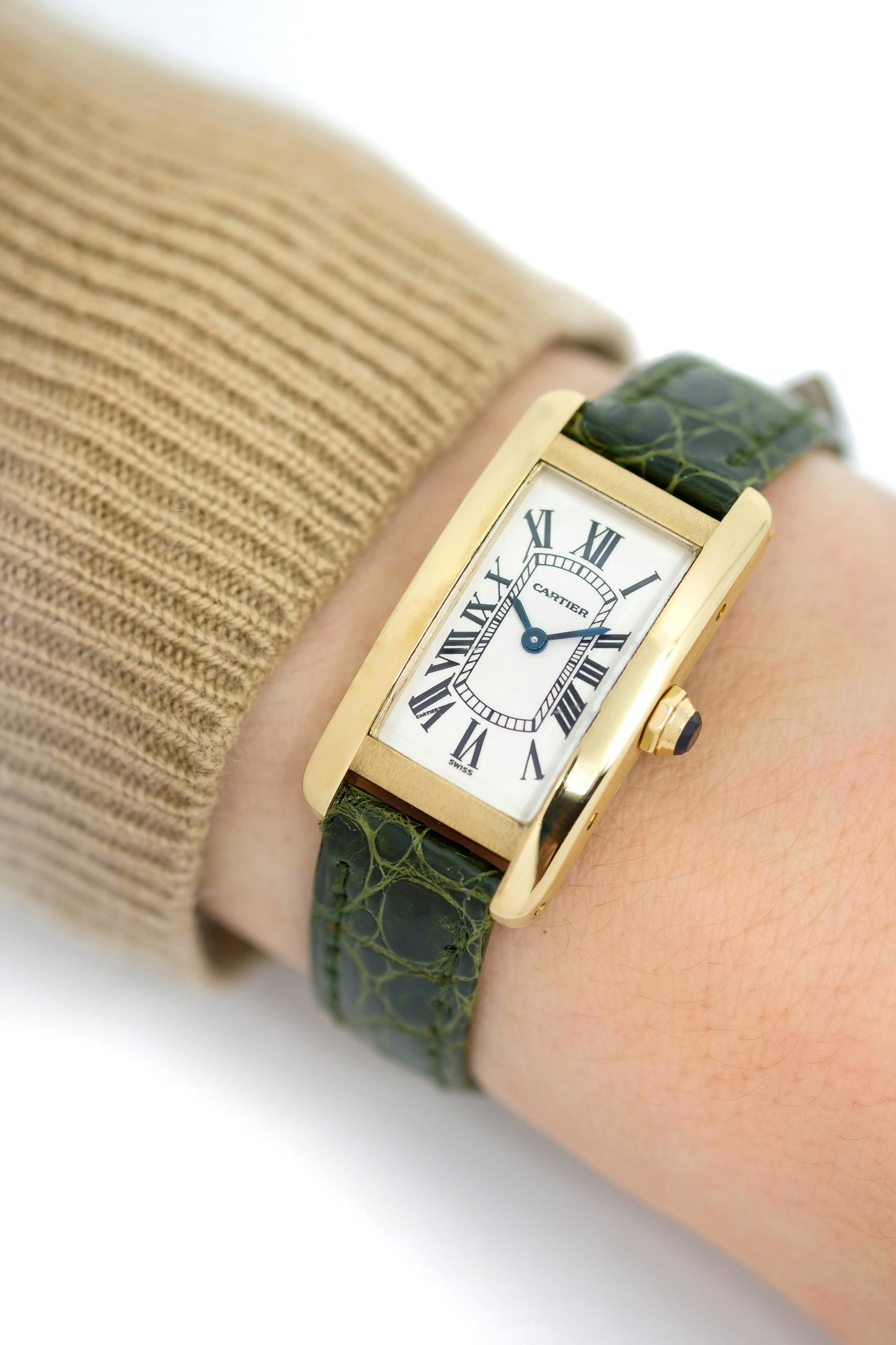 Cartier Tank Américaine Lady Or jaune ref. 1710 - 2003 (papiers)