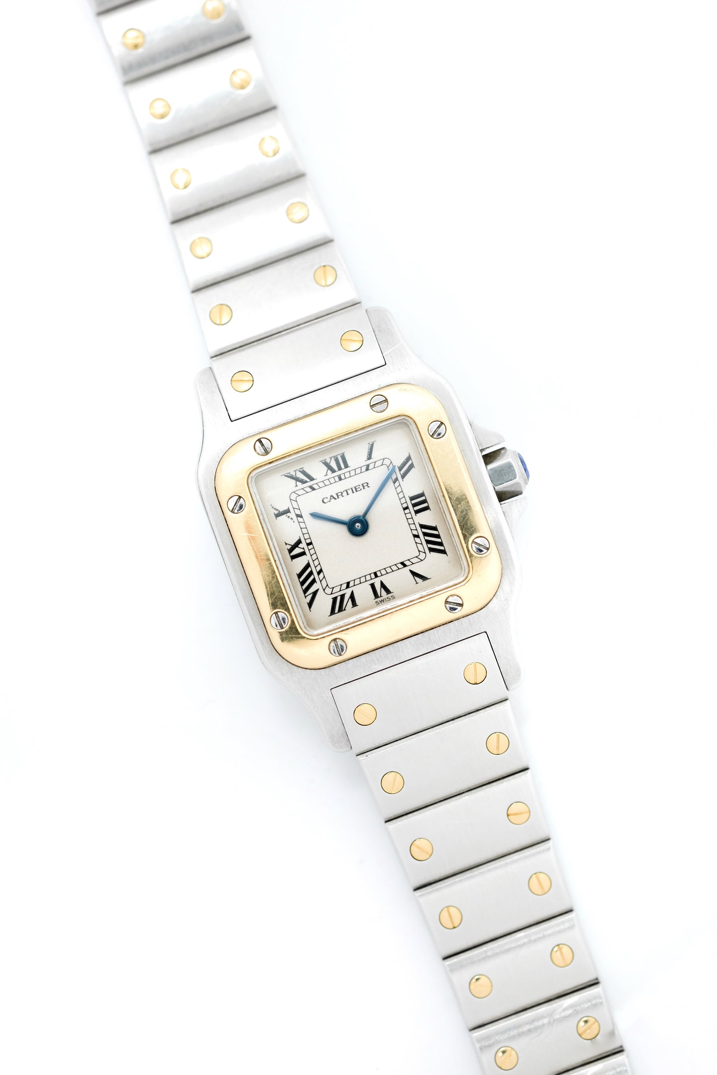 Cartier Santos Lady Galbée Or & Acier - v. 1990